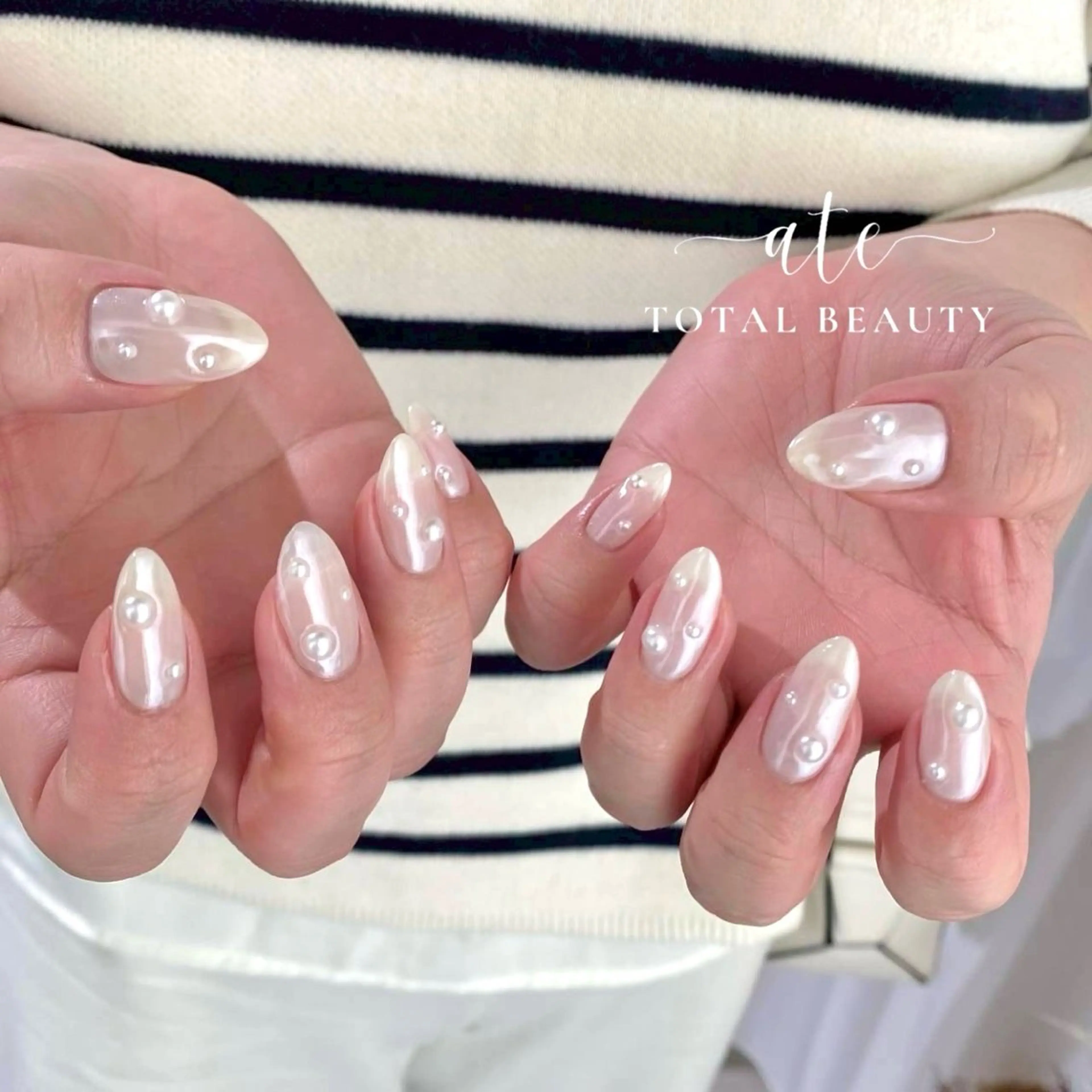 ネイル ハンドネイル Ate total beauty 新都心店所属・ate 新都心店 Arisaのネイルデザイン