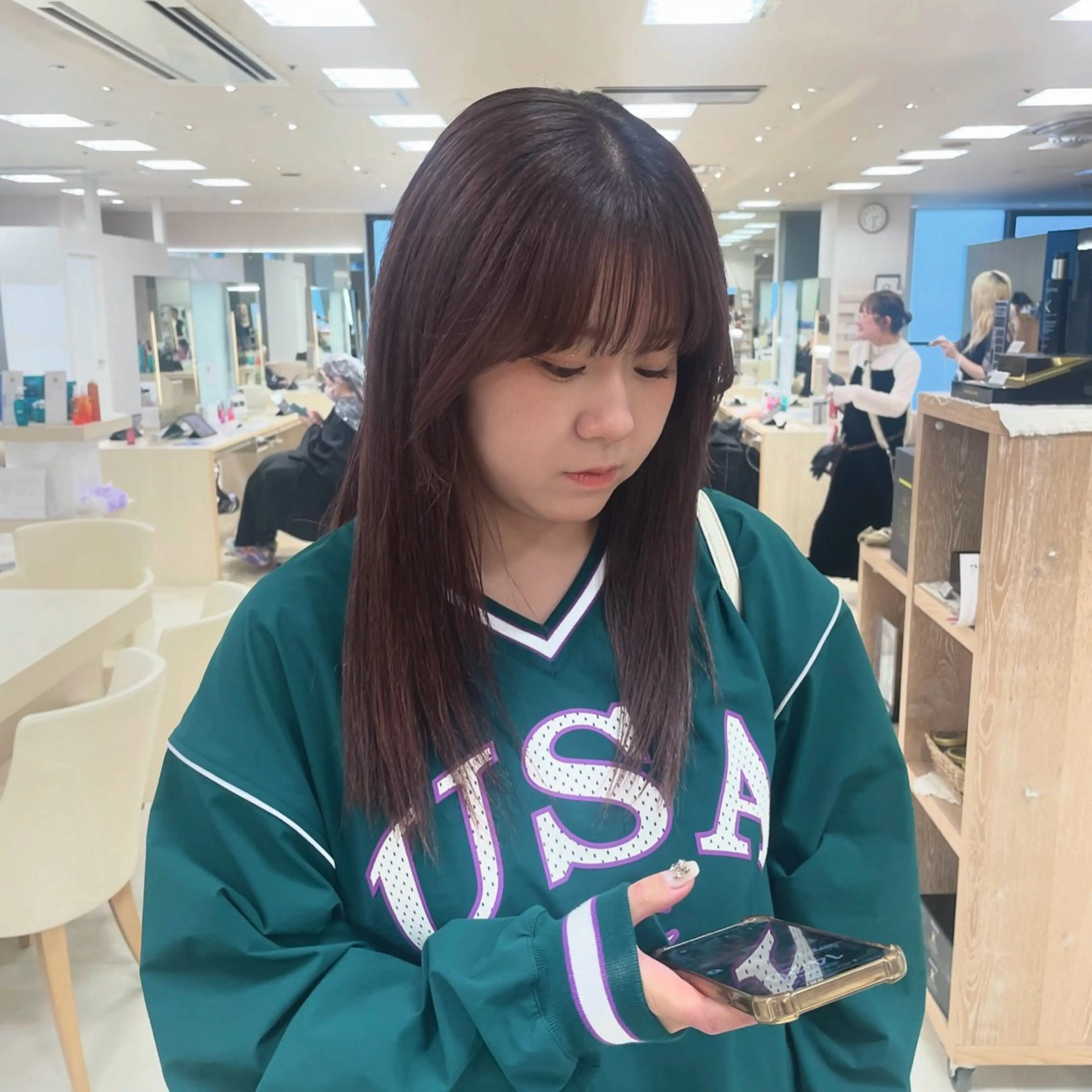 ロング カラー 透明感ベージュ🎀 レイヤー/AOのヘアスタイル