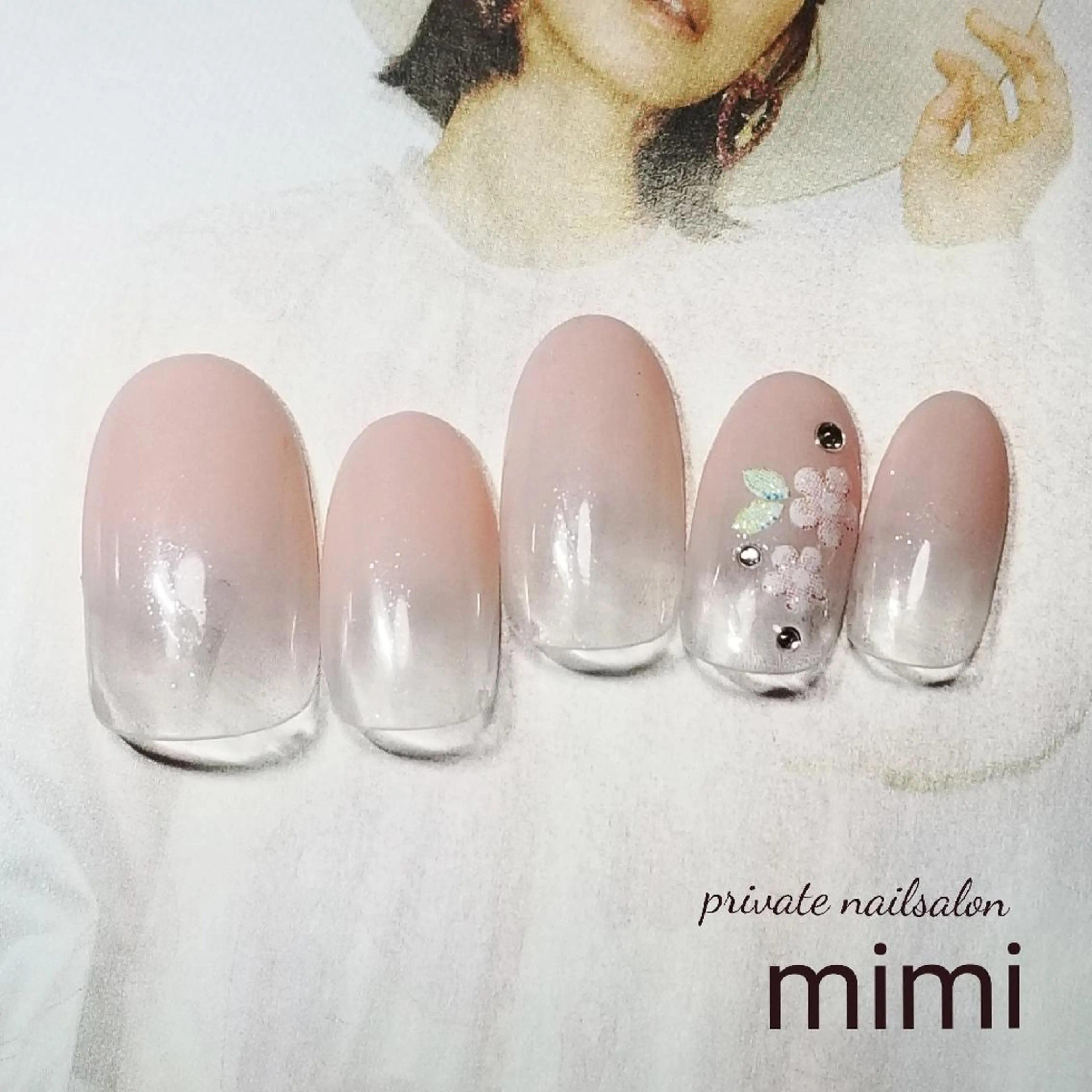 ネイル アートネイル シンプルネイル 春ネイル 博多ネイル ｍｉｍｉのネイルデザイン