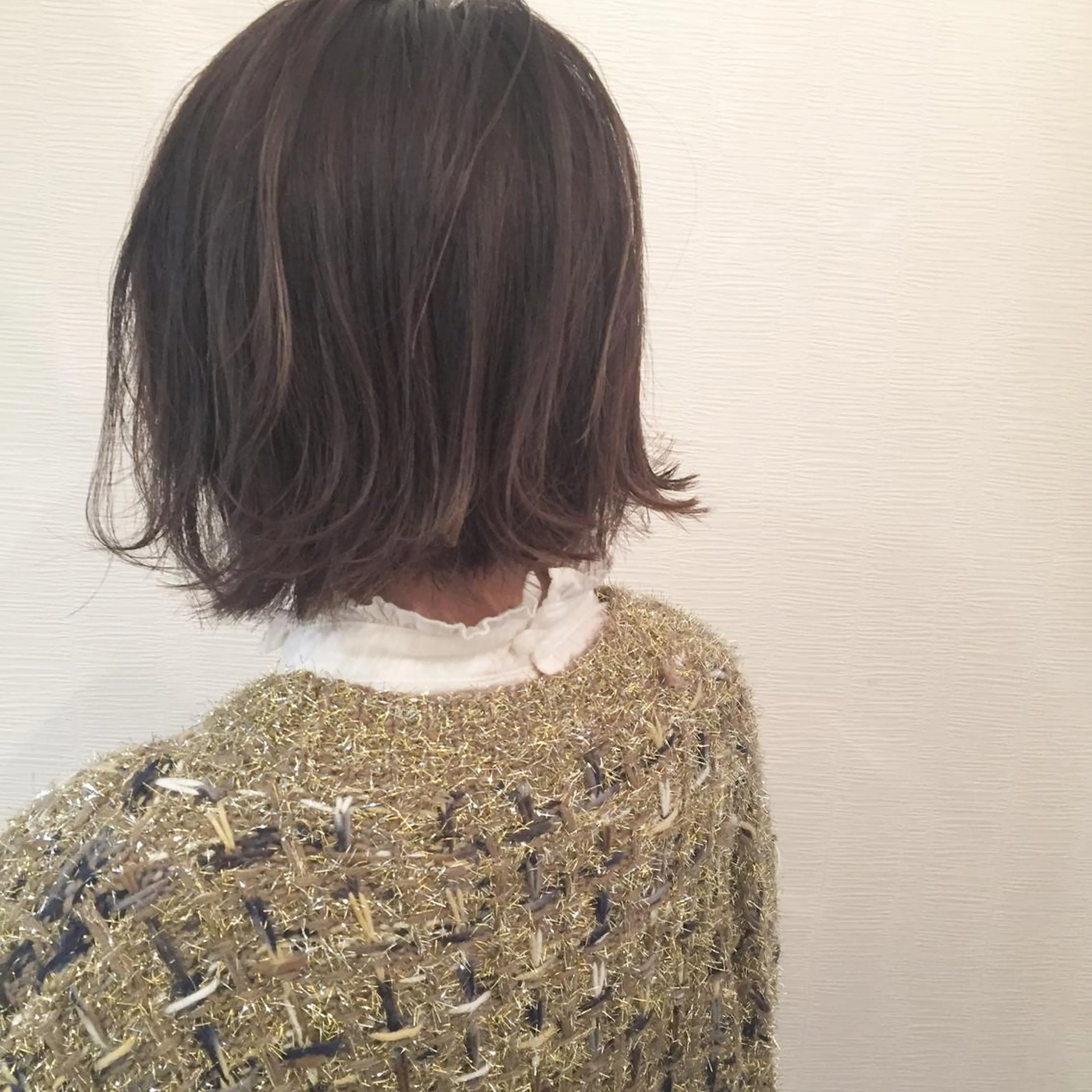 ミディアム カラー ブリーチ ブラウンカラー 透明感カラー グラデーションカラー ハイライトカラー カット ヘアカラー トリートメント 池田 真由美のヘアスタイル
