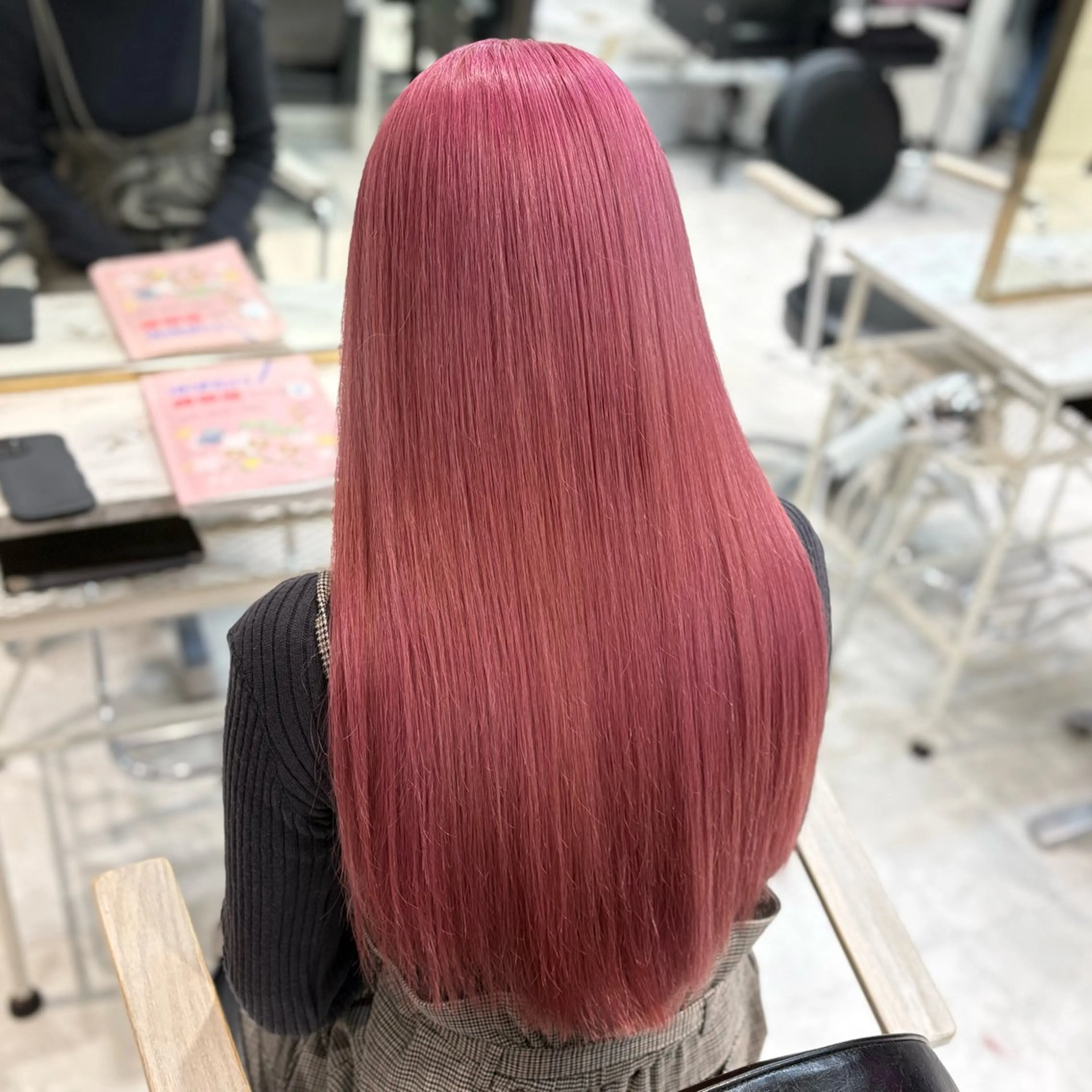 ロング カラー カット ヘアカラー トリートメント ヘアセット 色落ち綺麗🩰ハイ トーン🎀RINKAのヘアスタイル