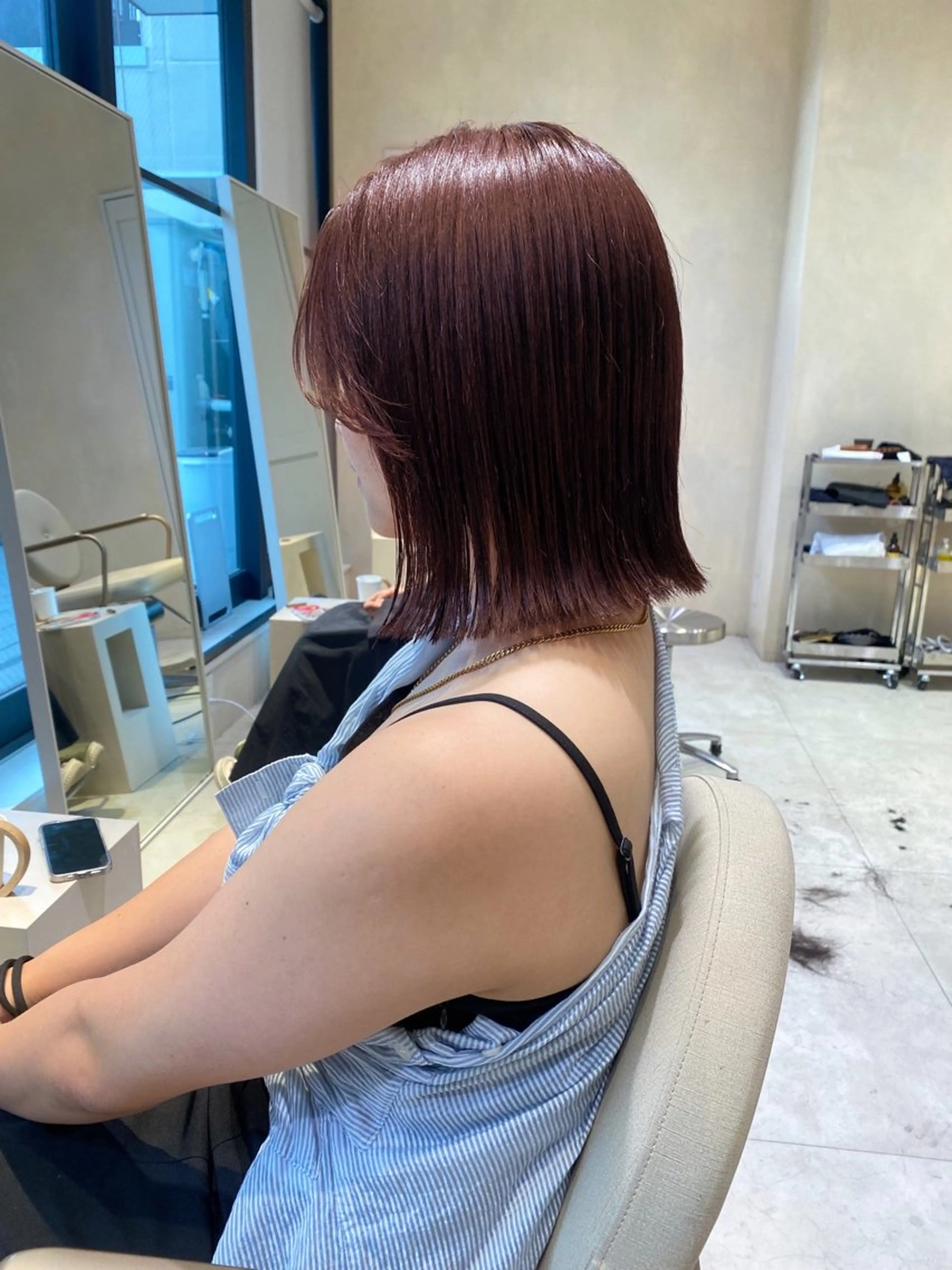 ショート カラー ボブ/ミニボブ 透明感カラーkadoのヘアスタイル