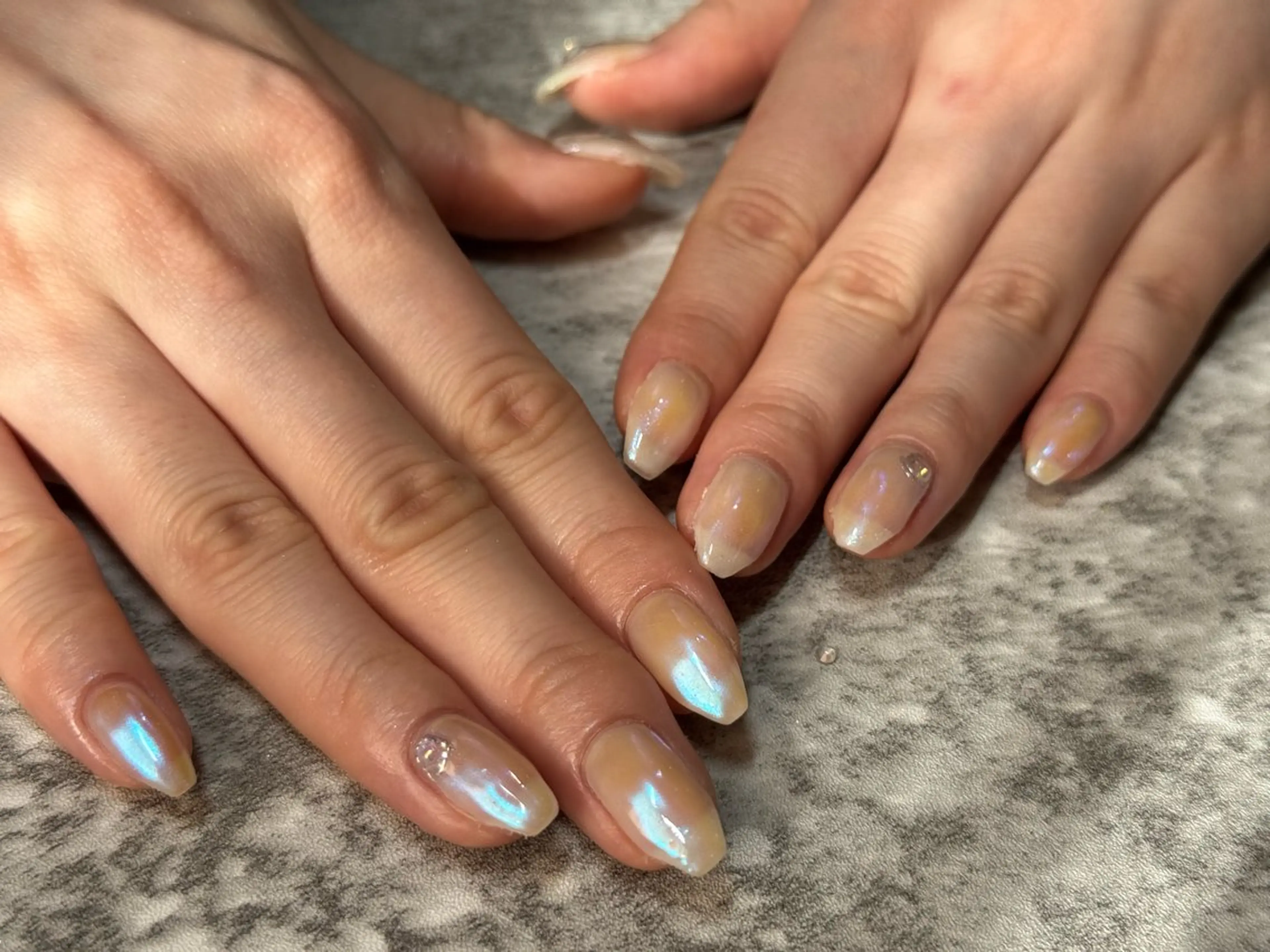 ネイル ハンドネイル Mahiru ➰🎀🤍のネイルデザイン