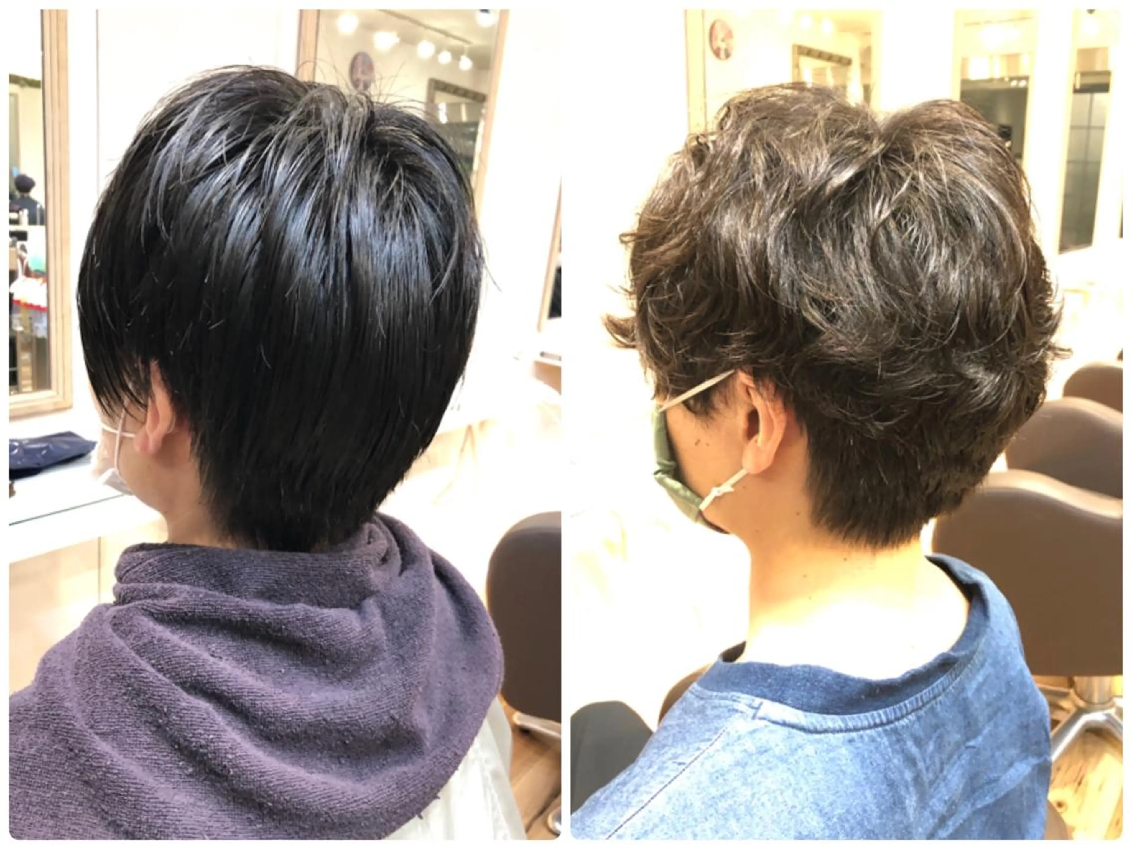 ショート パーマ 小顔カット前髪 顔周りカット林亮佑のヘアスタイル