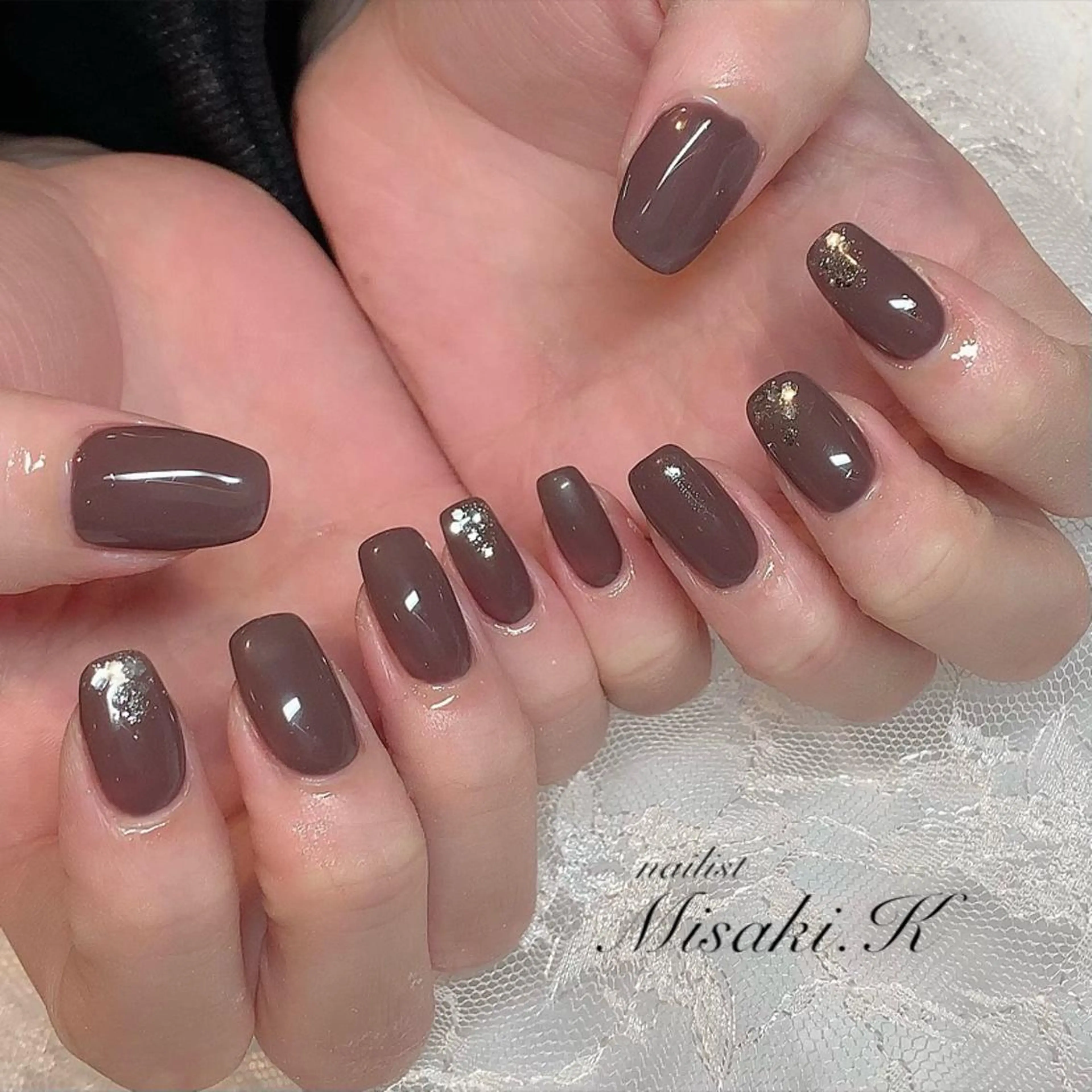 ネイル ラメ(グリッター) K. Misakiのネイルデザイン