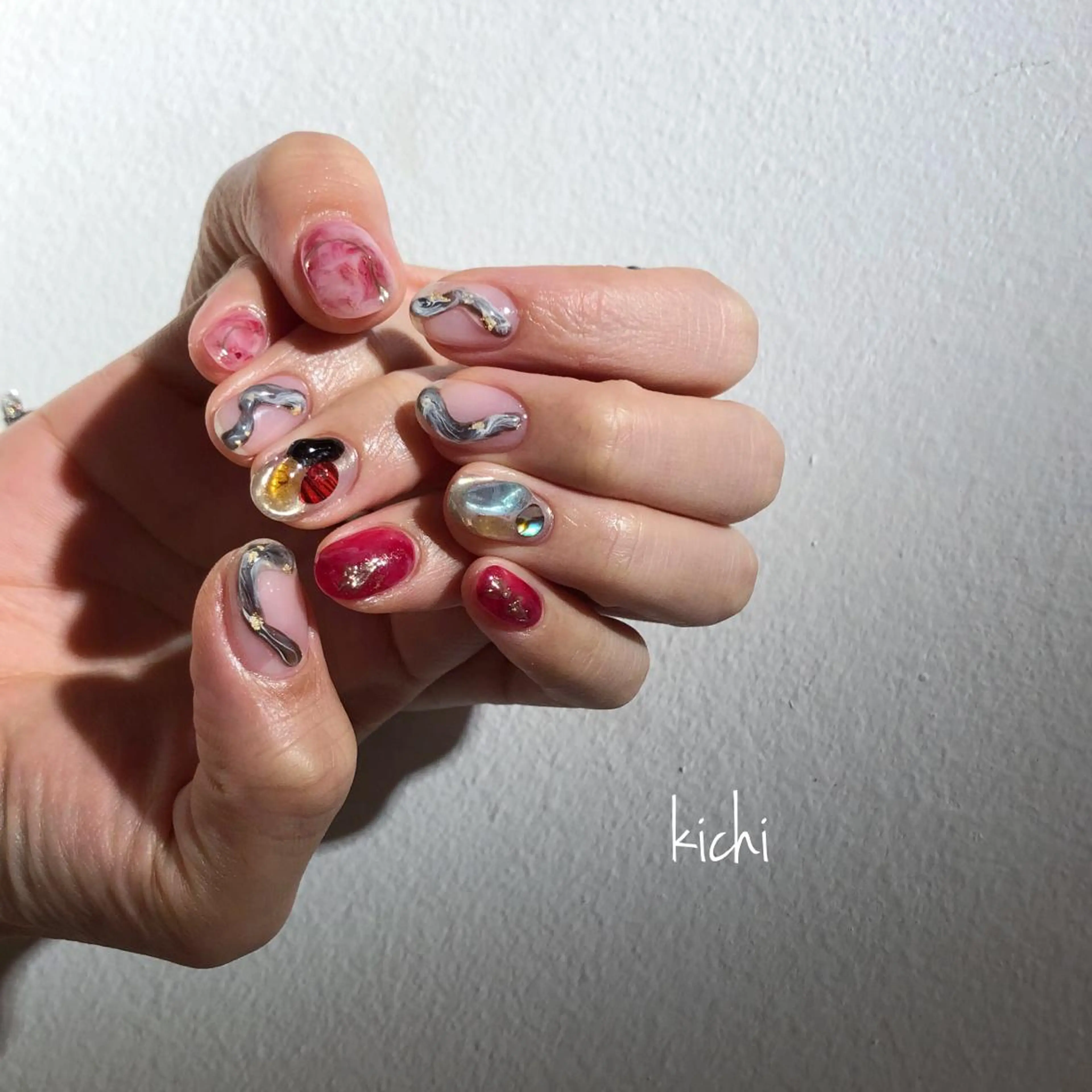 ネイル kichi･: *のネイルデザイン