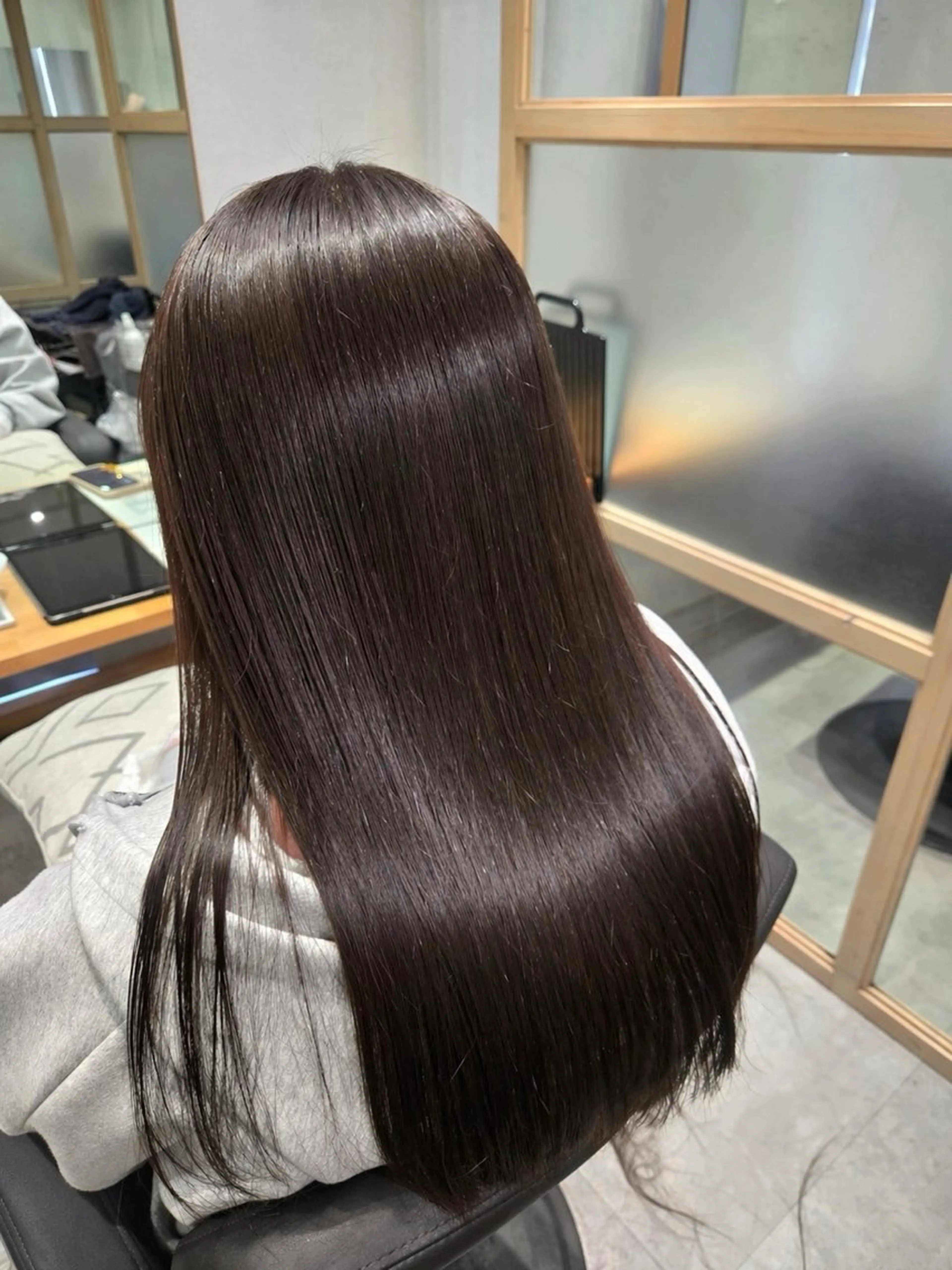 ロング カラー カット ヘアカラー トリートメント 堤 佳乃華のヘアスタイル