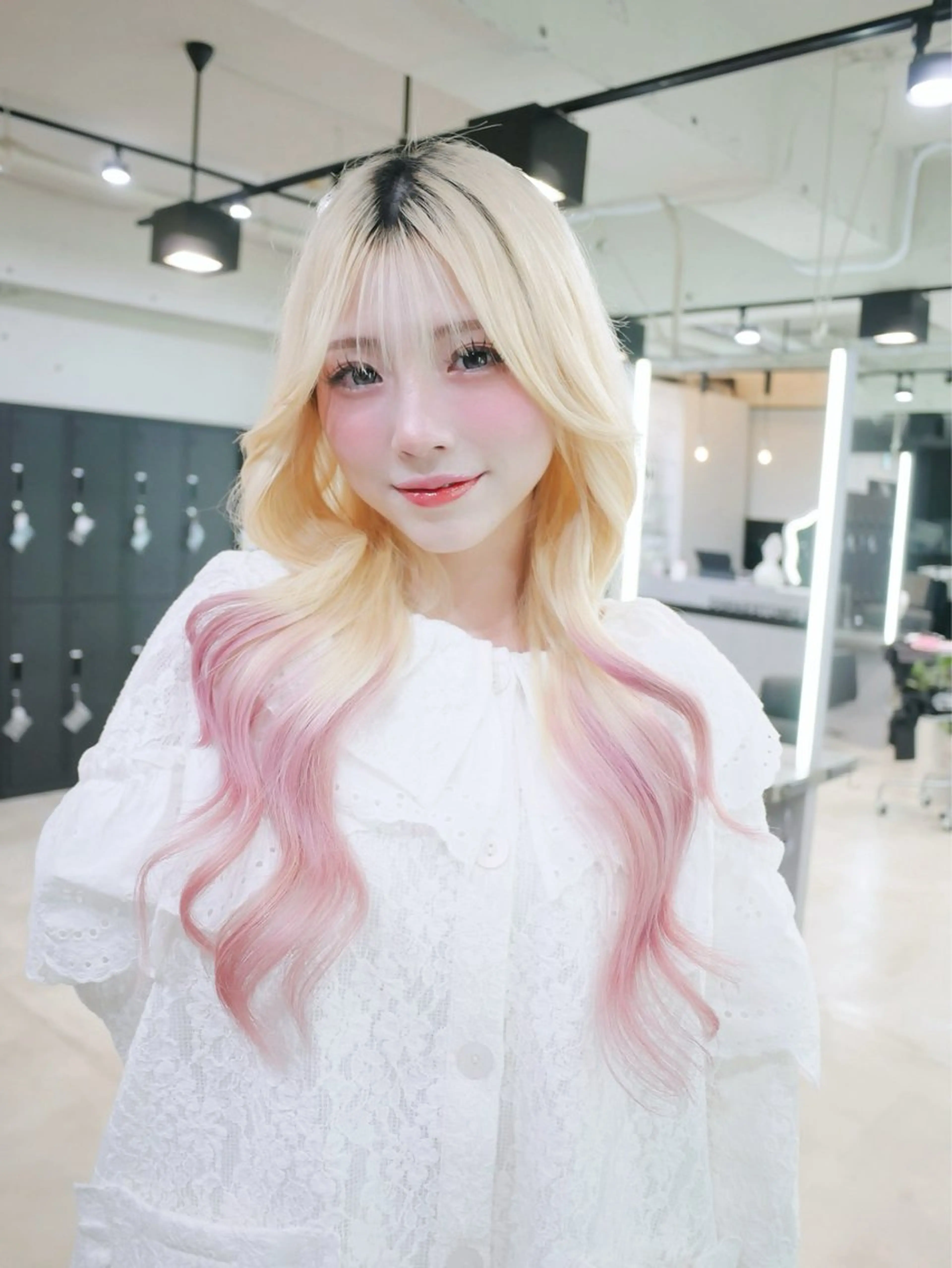 ロング カット ヘアカラー トリートメント ナナ♡レイヤーカット ♡似合わせカラーのヘアスタイル