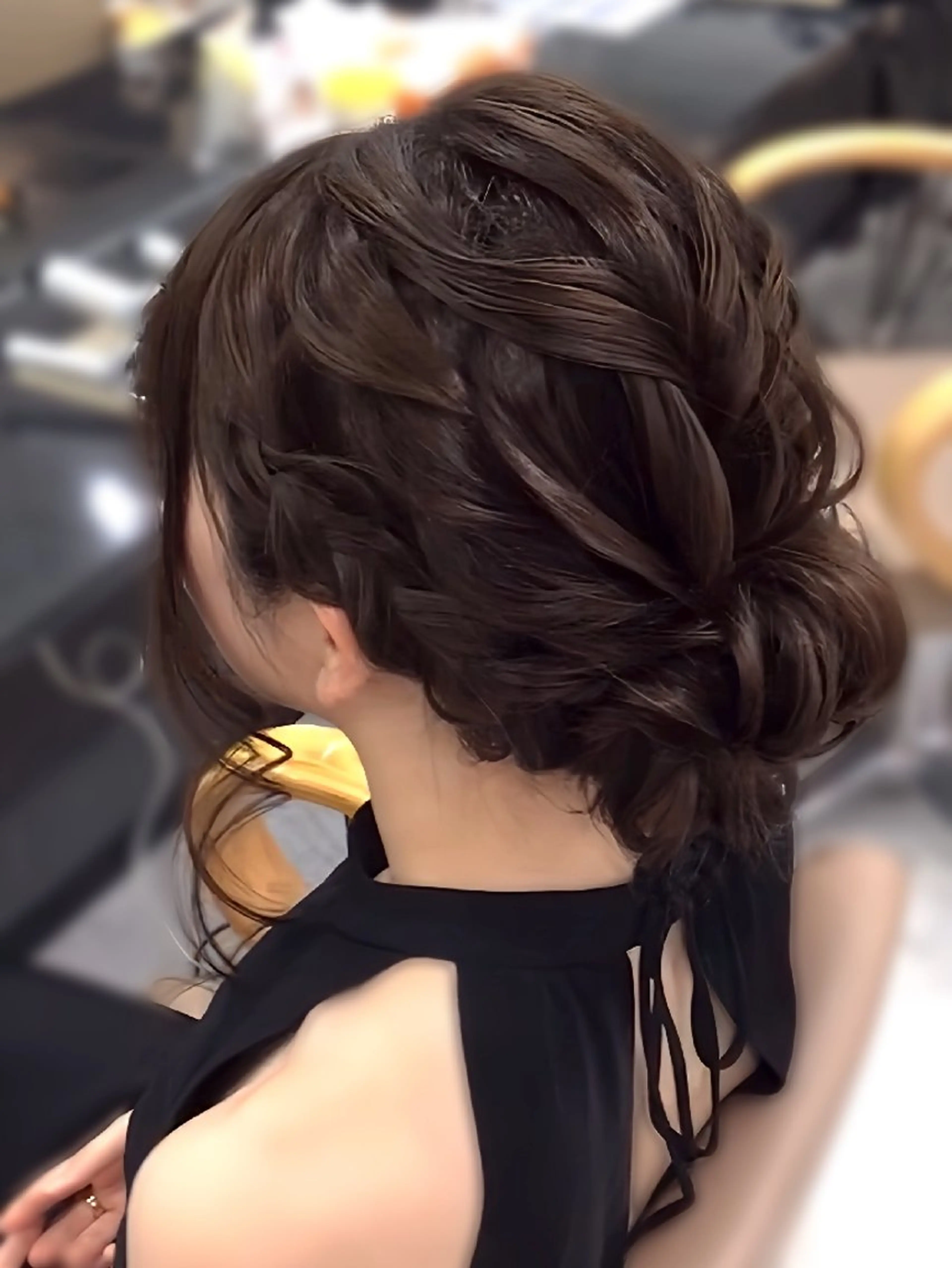 ロング ヘアアレンジ レンタルサロンcode天神南所属・ヘアセット❤️着付け Akaneのヘアスタイル