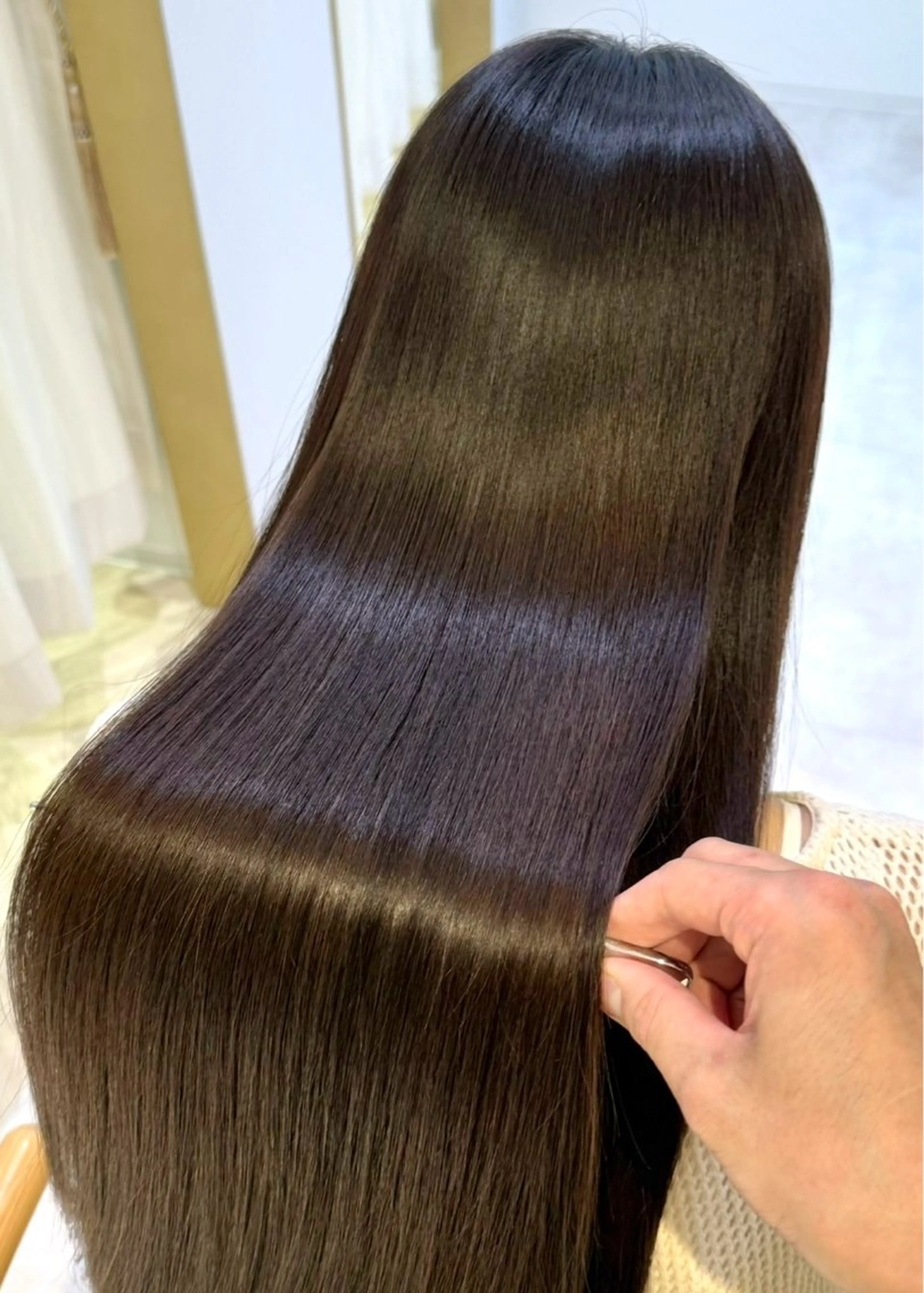 セミロング カラー 緑区/艶髪 🦋柿下のヘアスタイル