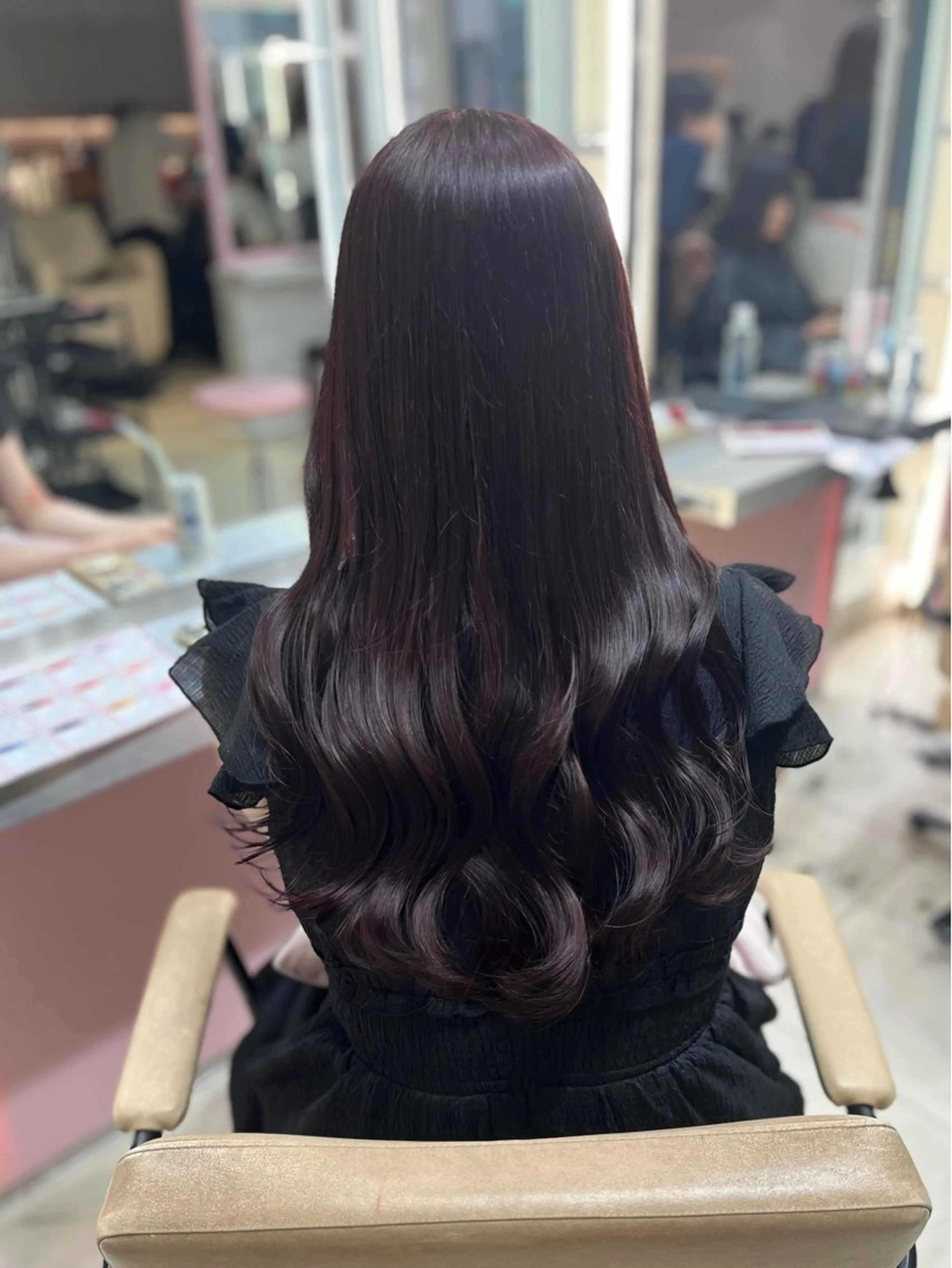 【人気𝐍𝐨. 𝟏🫵🏻⭐️】トレンドワンカラー＋高保湿2stepトリートメント🎀🪄ロング料金なし✨️の写真