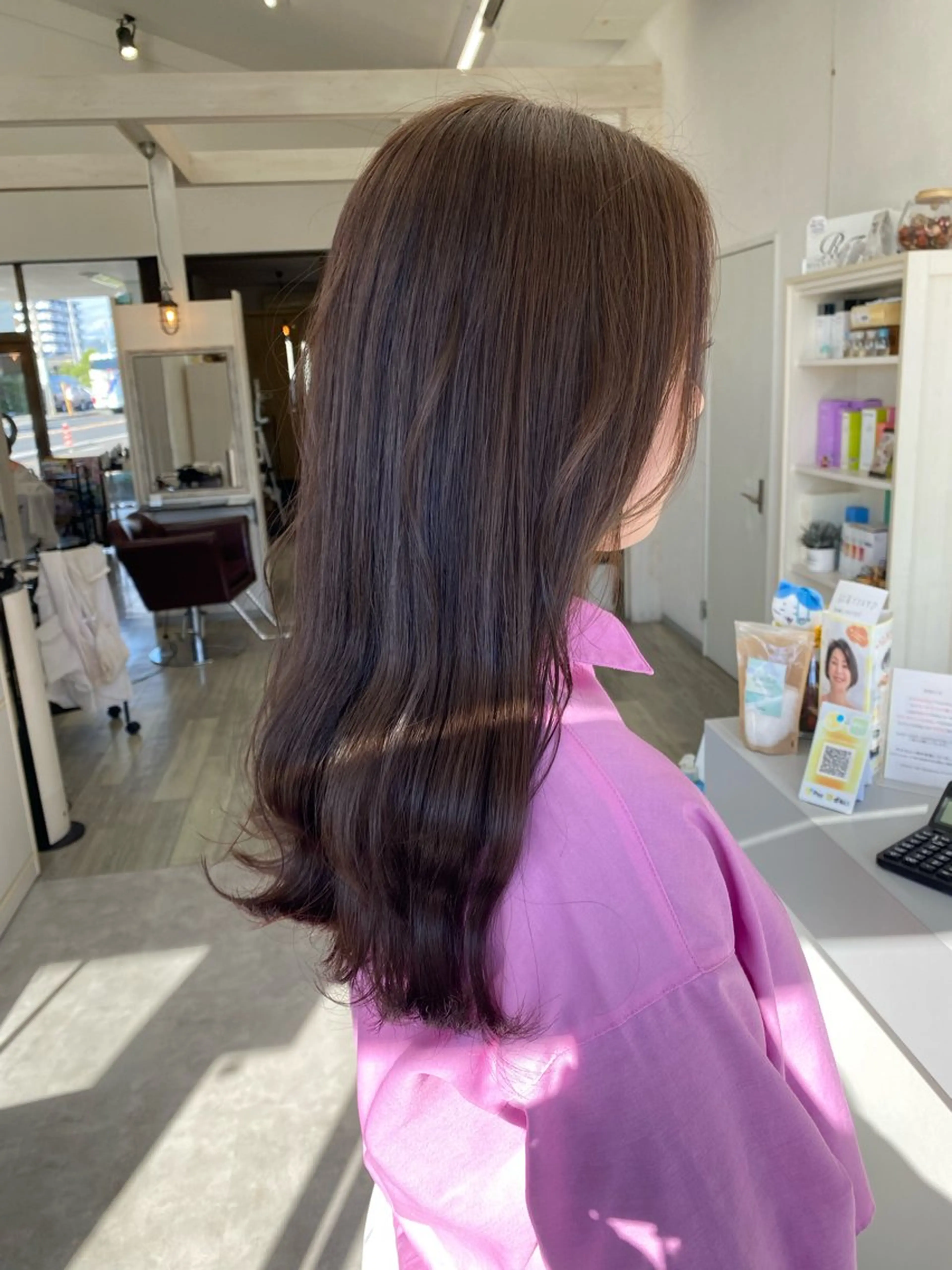 ロング カラー カット ヘアカラー トリートメント 足利/透明感カラー/ GRACE/りおのヘアスタイル