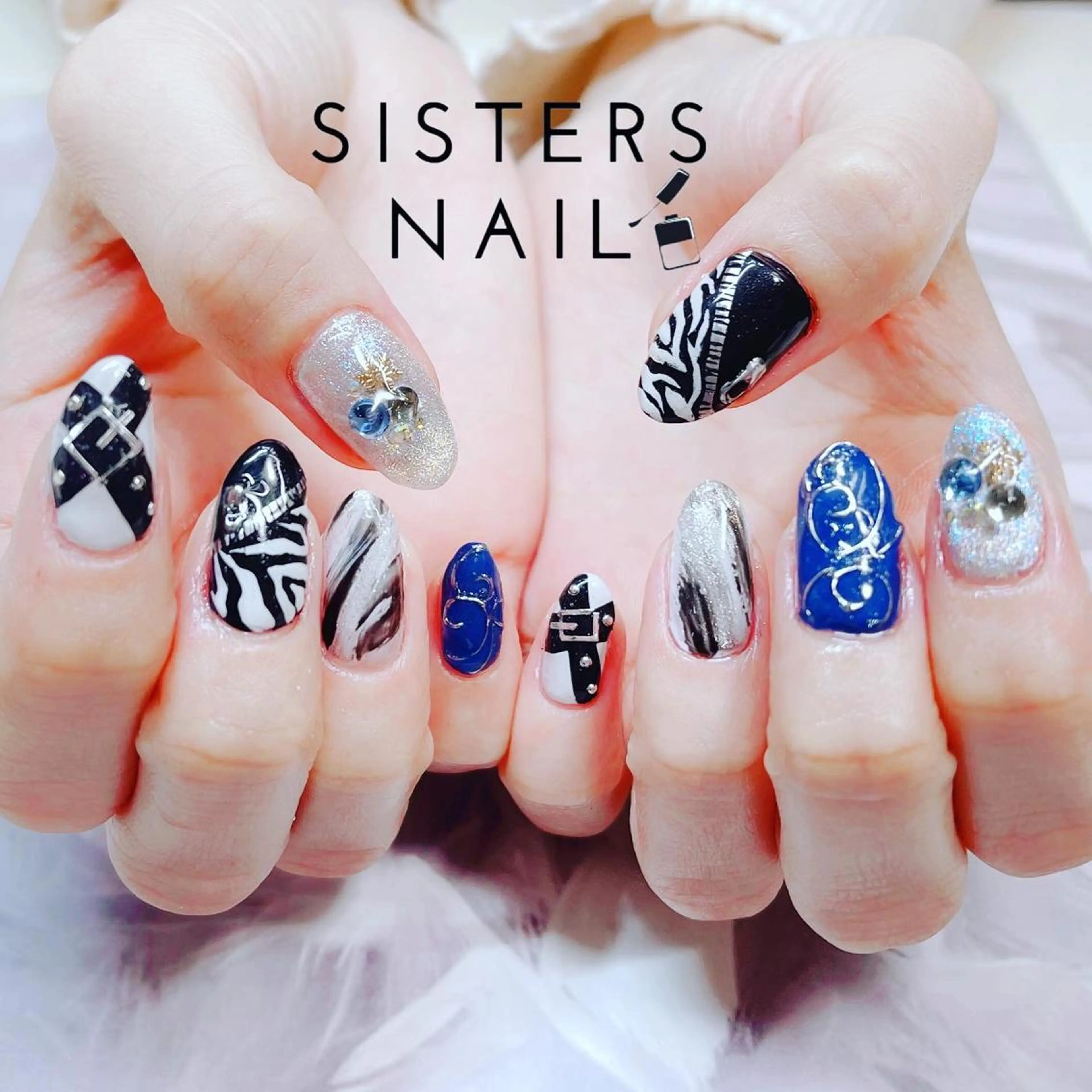 ネイル アートネイル 冬ネイル sisters nail.fのネイルデザイン