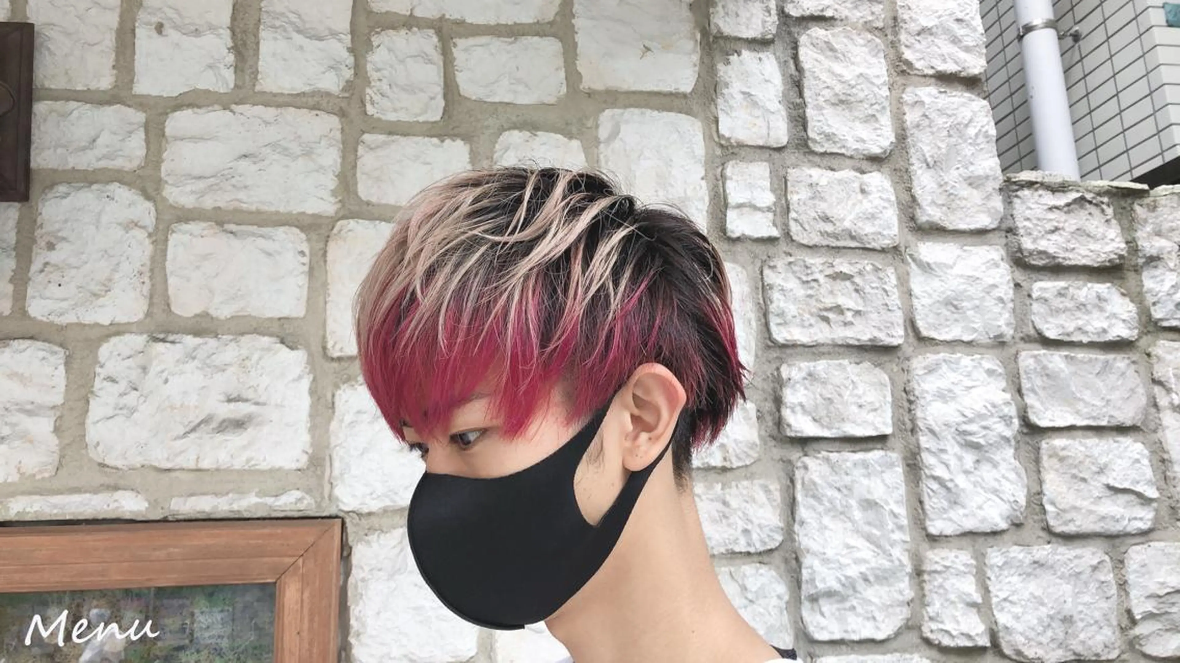 ショート カラー パーマ ヘアアレンジ メンズ キッズ ネイル マツエク・マツパ マッシュ ピンクカラー カラーマツエク ショートヘア ピンク カット 髪質改善/透明感 OAK兵庫のヘアスタイル