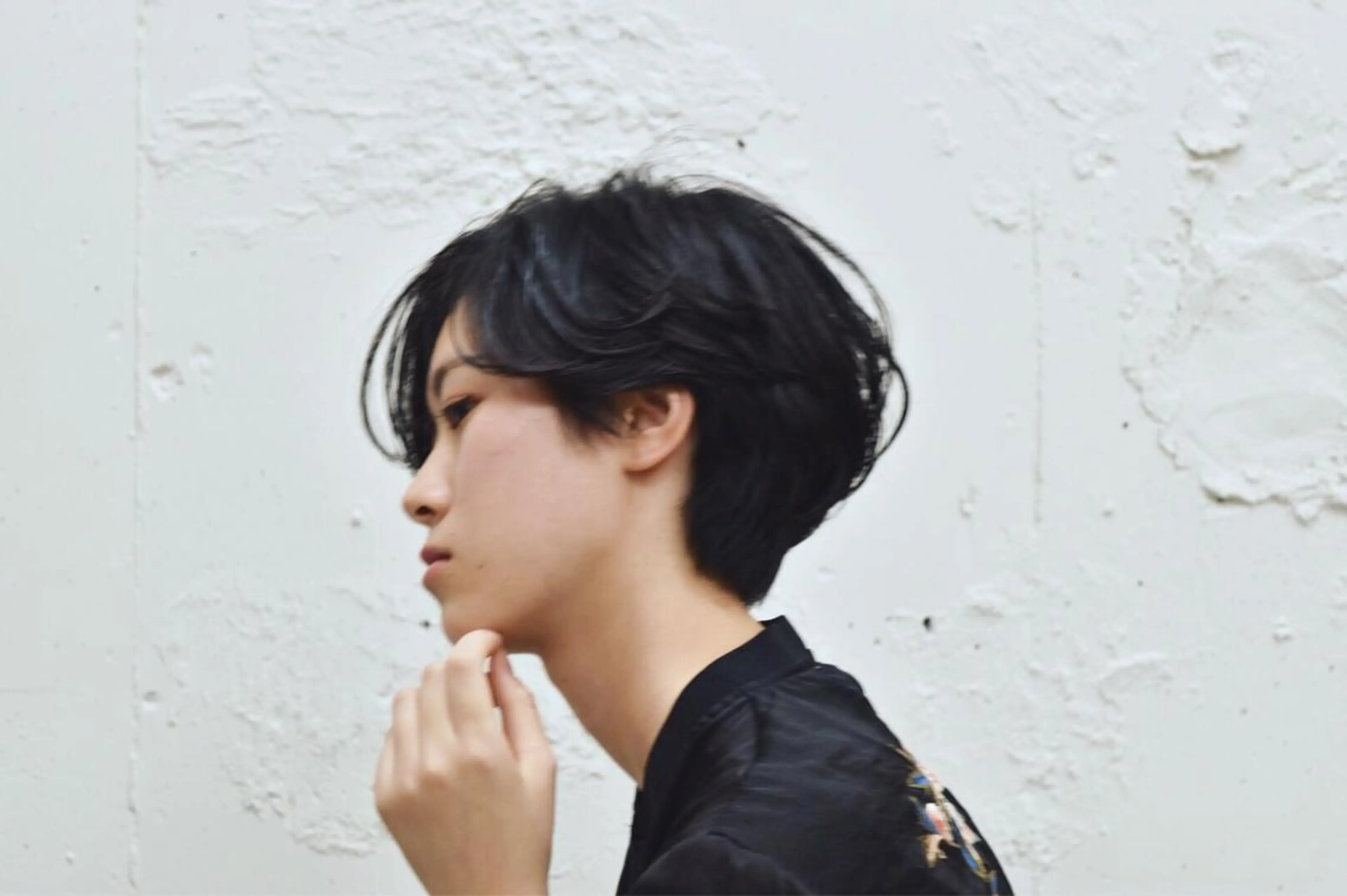 ショート カラー 黒髪 ショートヘア 山口 悟のヘアスタイル