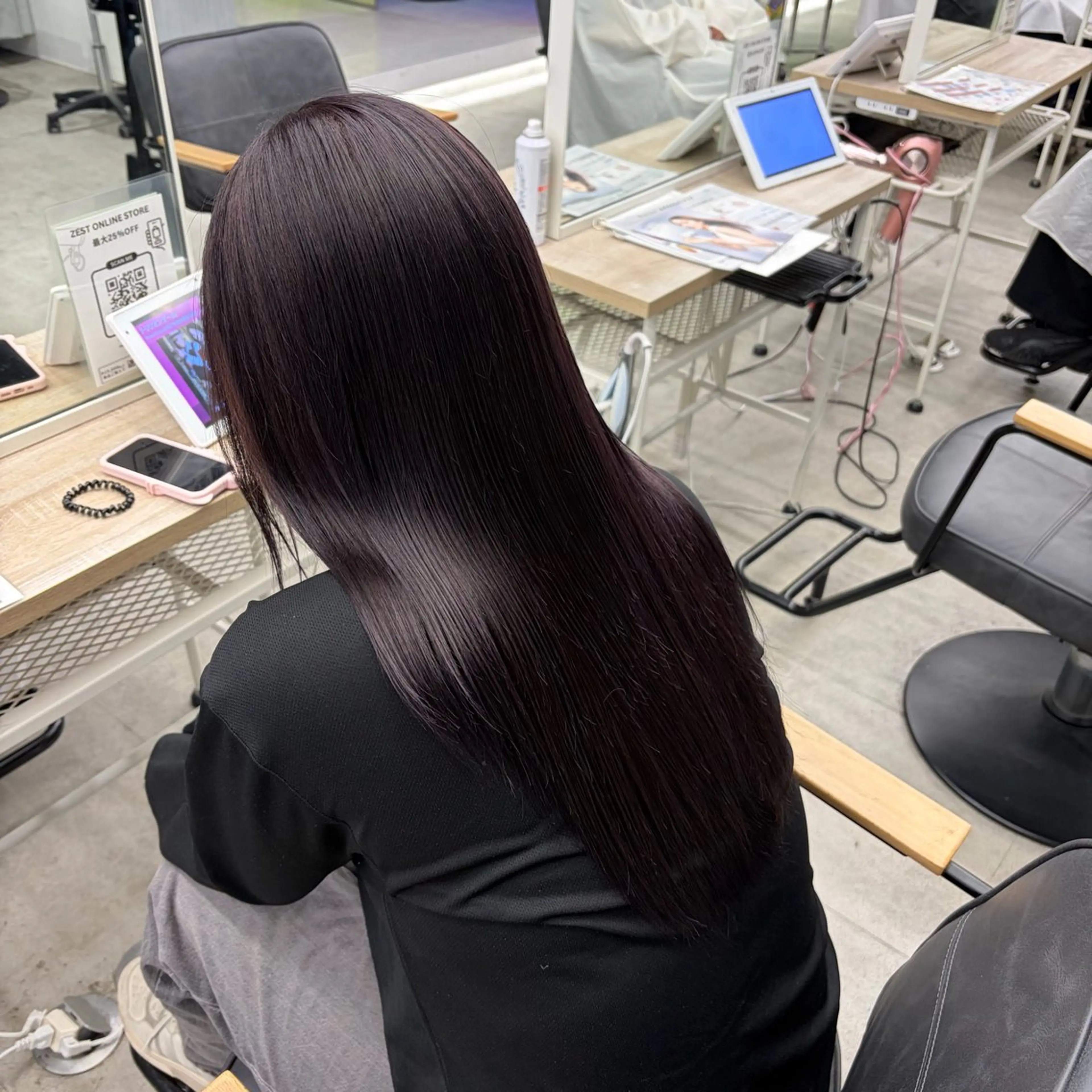 ロング カラー ヘアカラー ななみ.⋆𝜗𝜚 暖色艶カラー/まつパのヘアスタイル