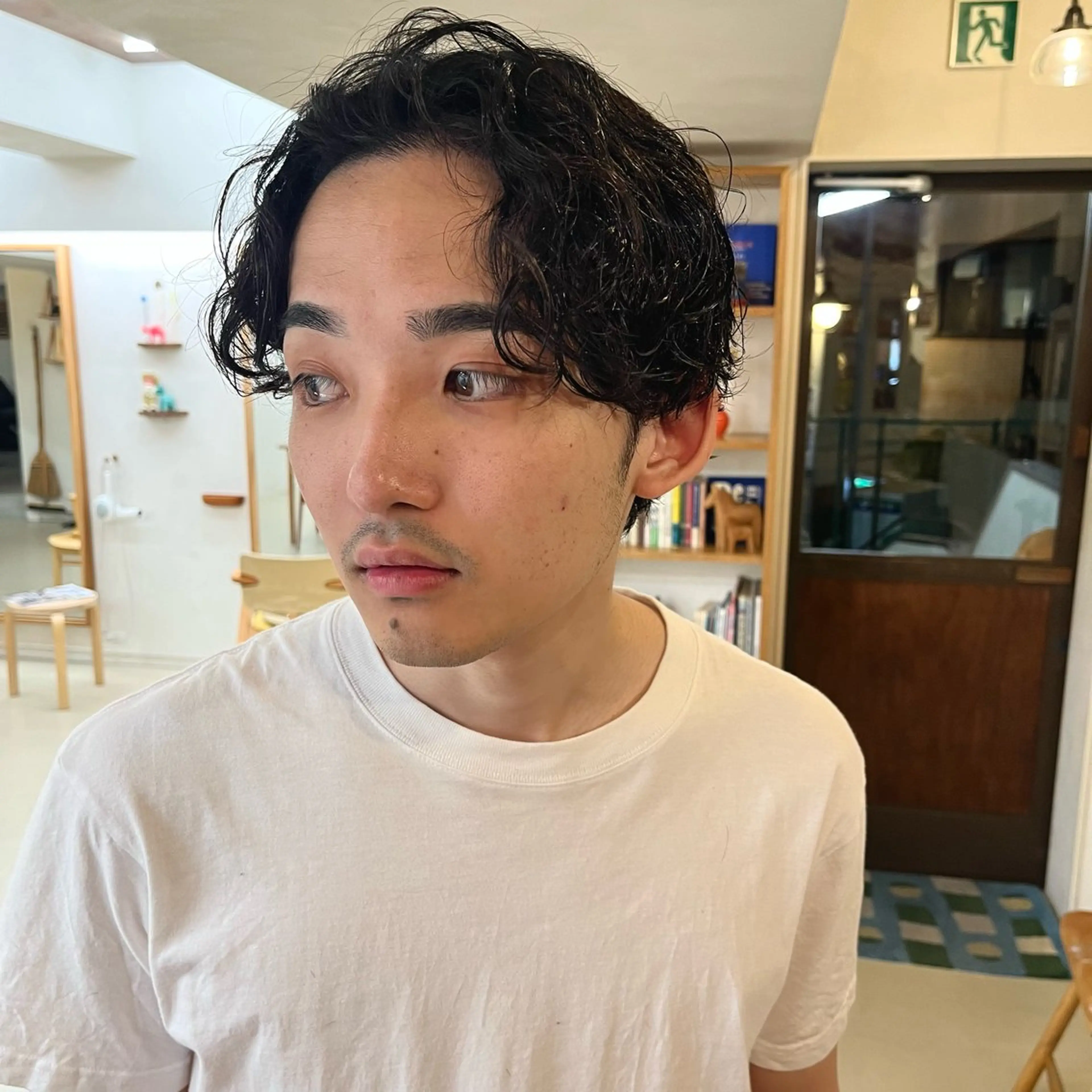 パーマ メンズ 宇野澤 銘のヘアスタイル