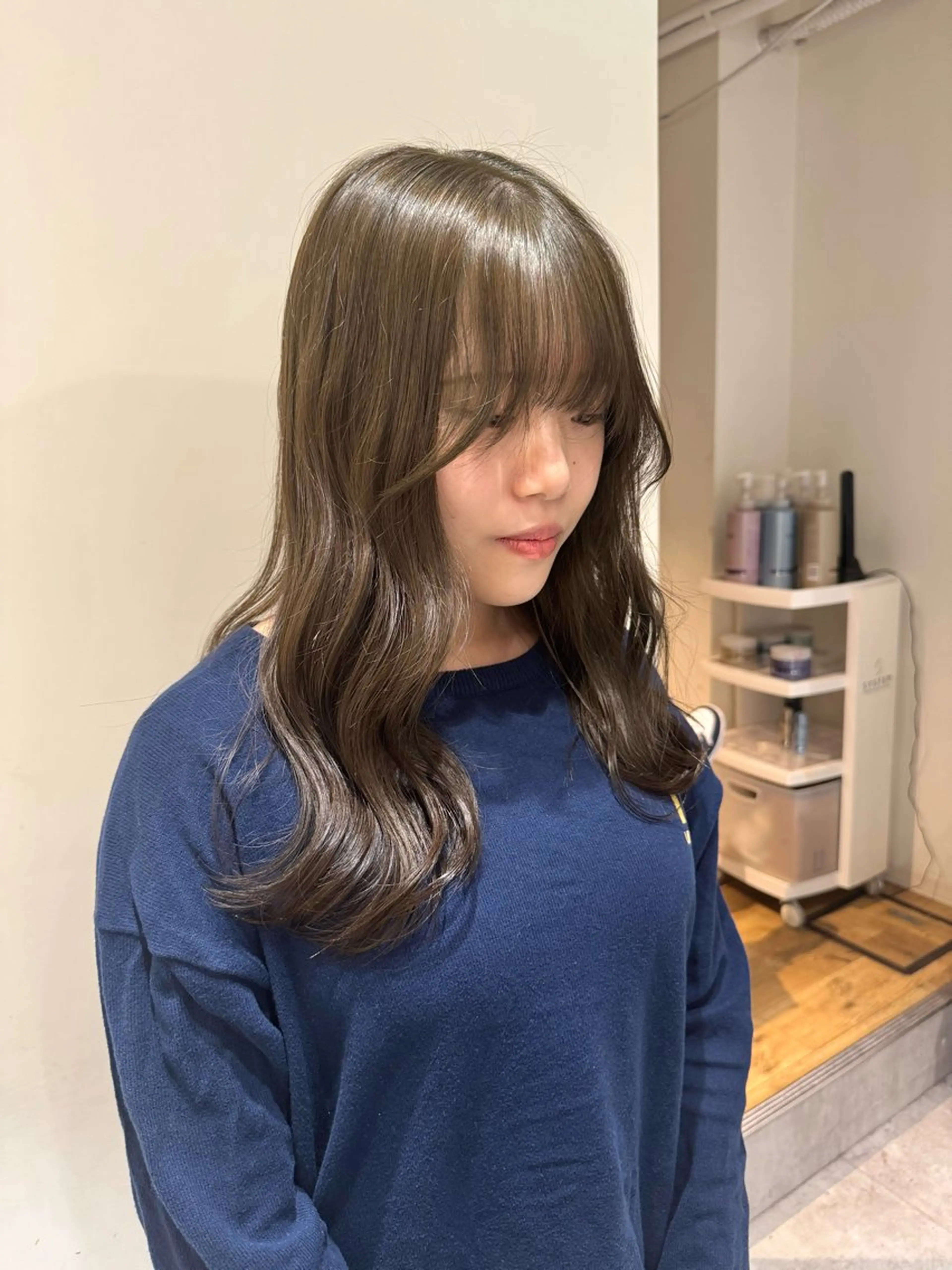 ミディアム ヘアカラー ai 梅田/暖色カラーのヘアスタイル
