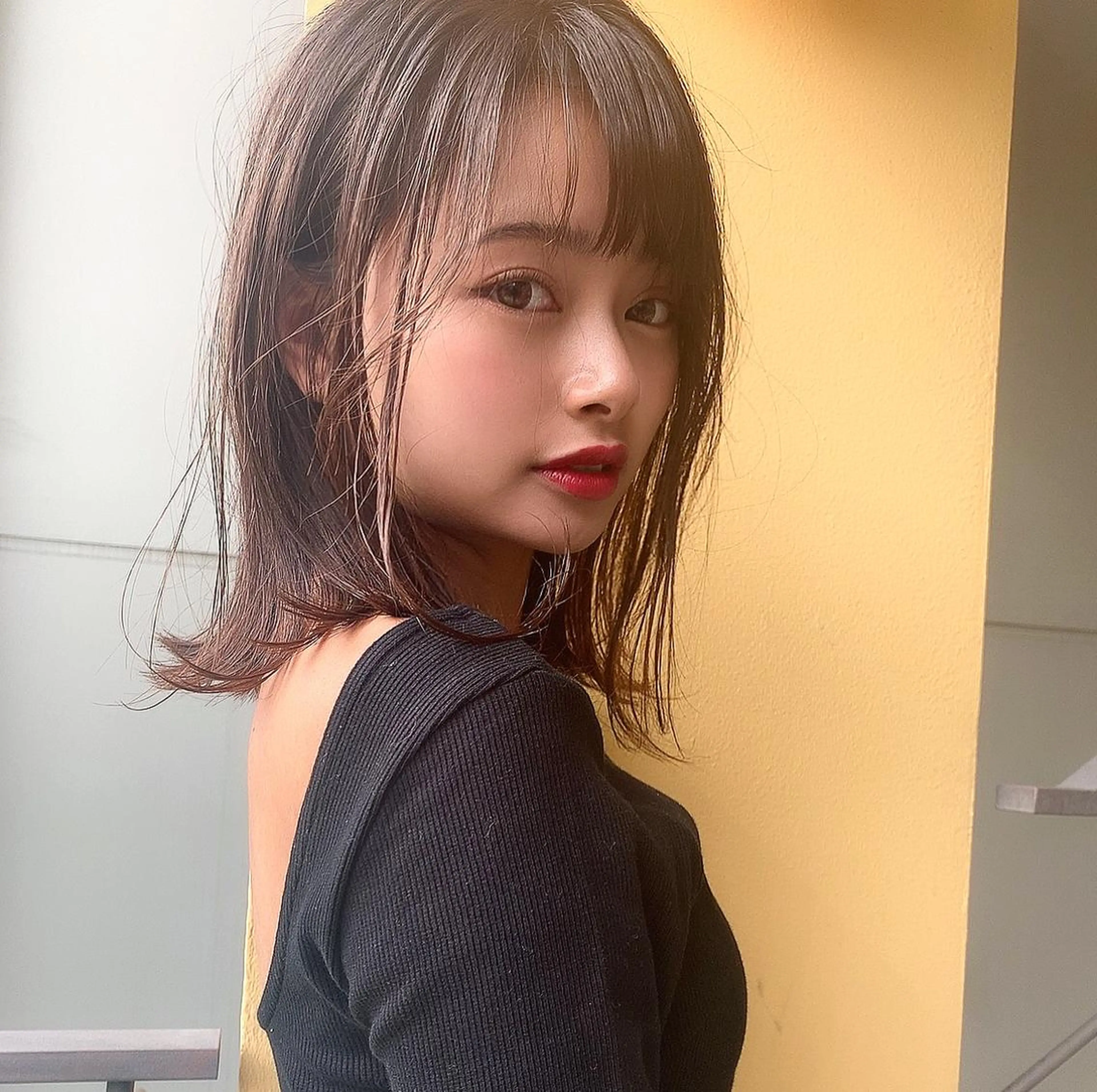 セミロング カラー パーマ ヘアアレンジ 韓国ヘア/髪質改善 /Harunaのヘアスタイル