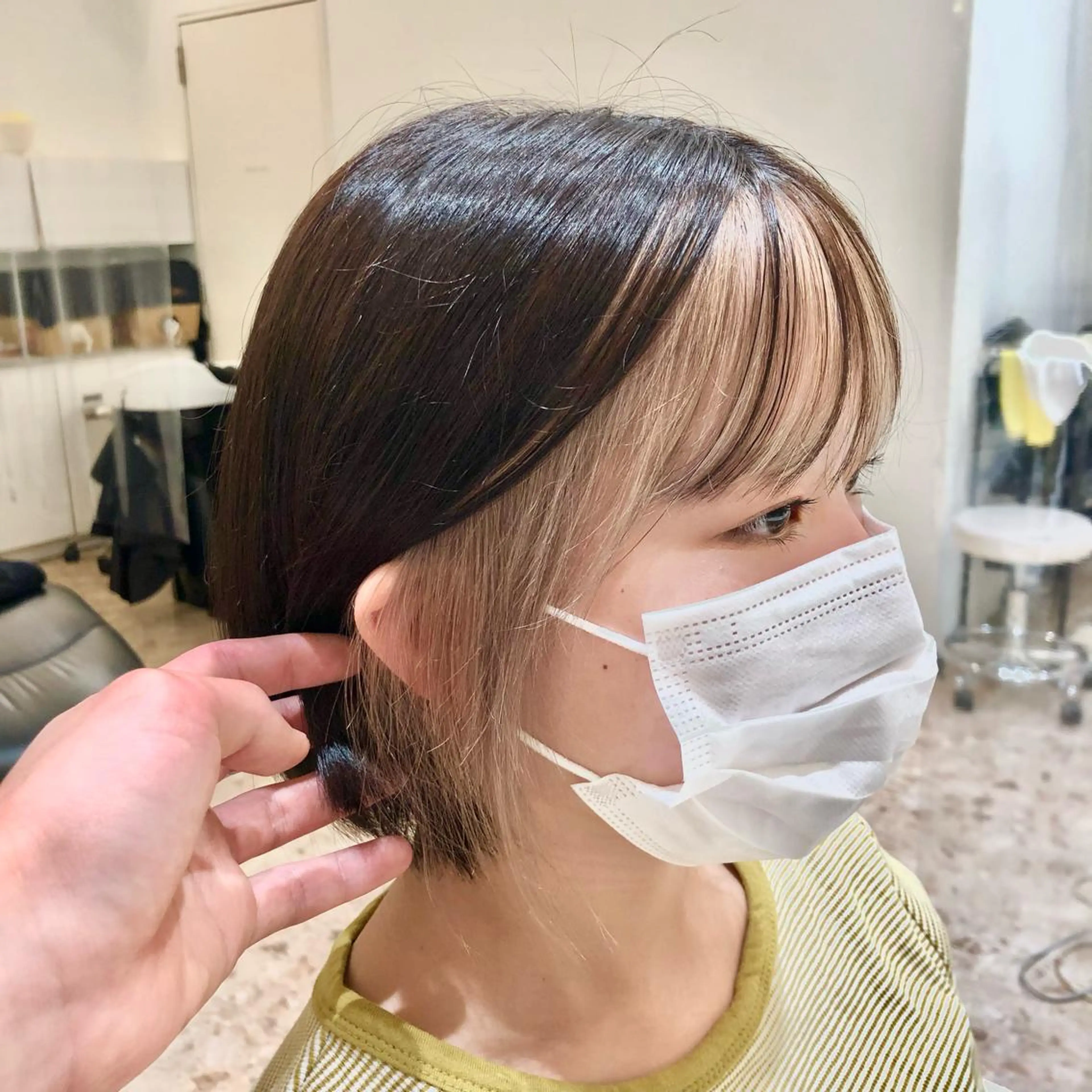 カラー まつげパーマ🩷 pld南草津のマツエク・マツパデザイン