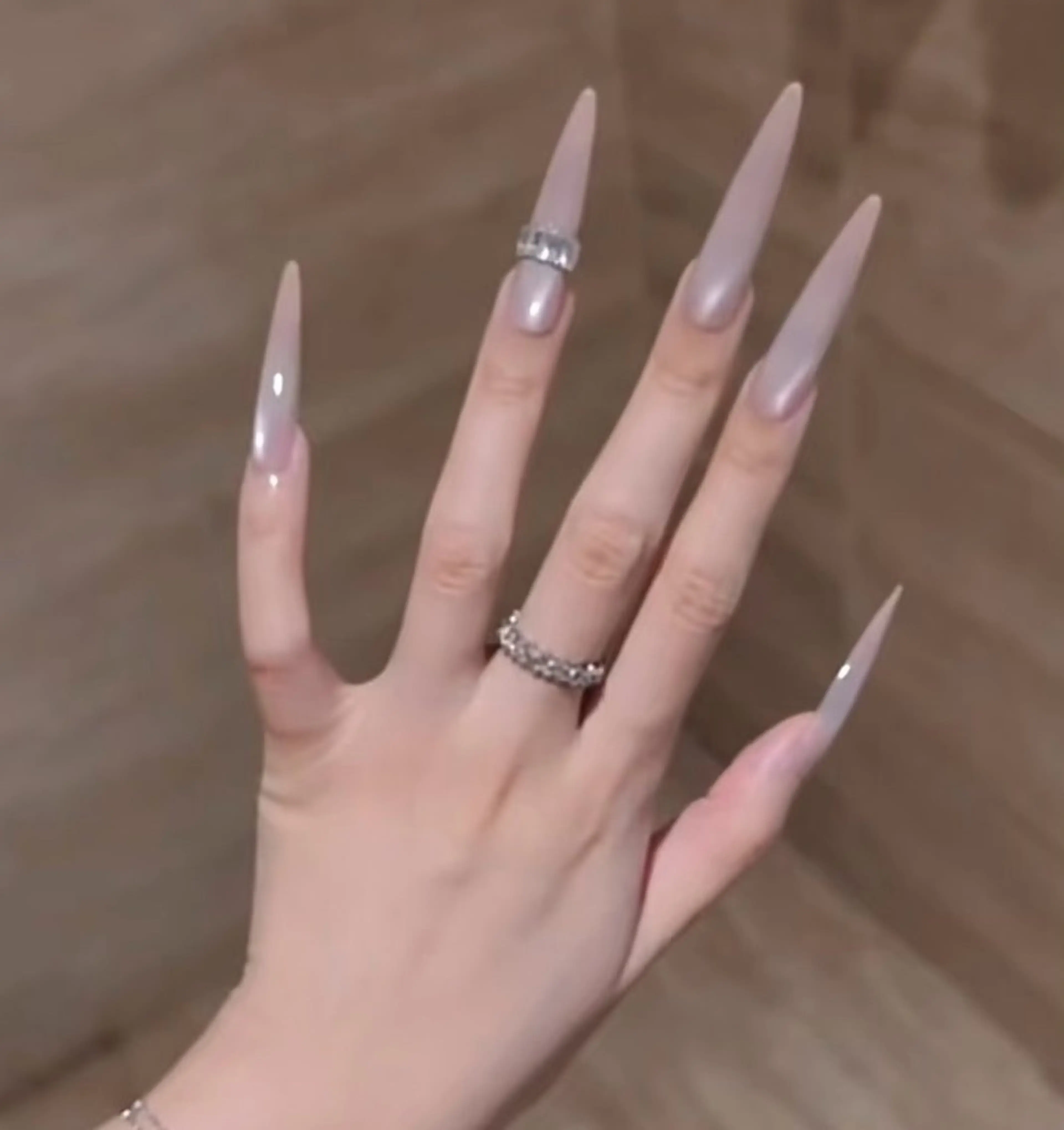 ネイル オーロラネイル チークネイル 成人式 フットネイル フレンチネイル ハンドネイル 長さだし専門 ありさのネイルデザイン