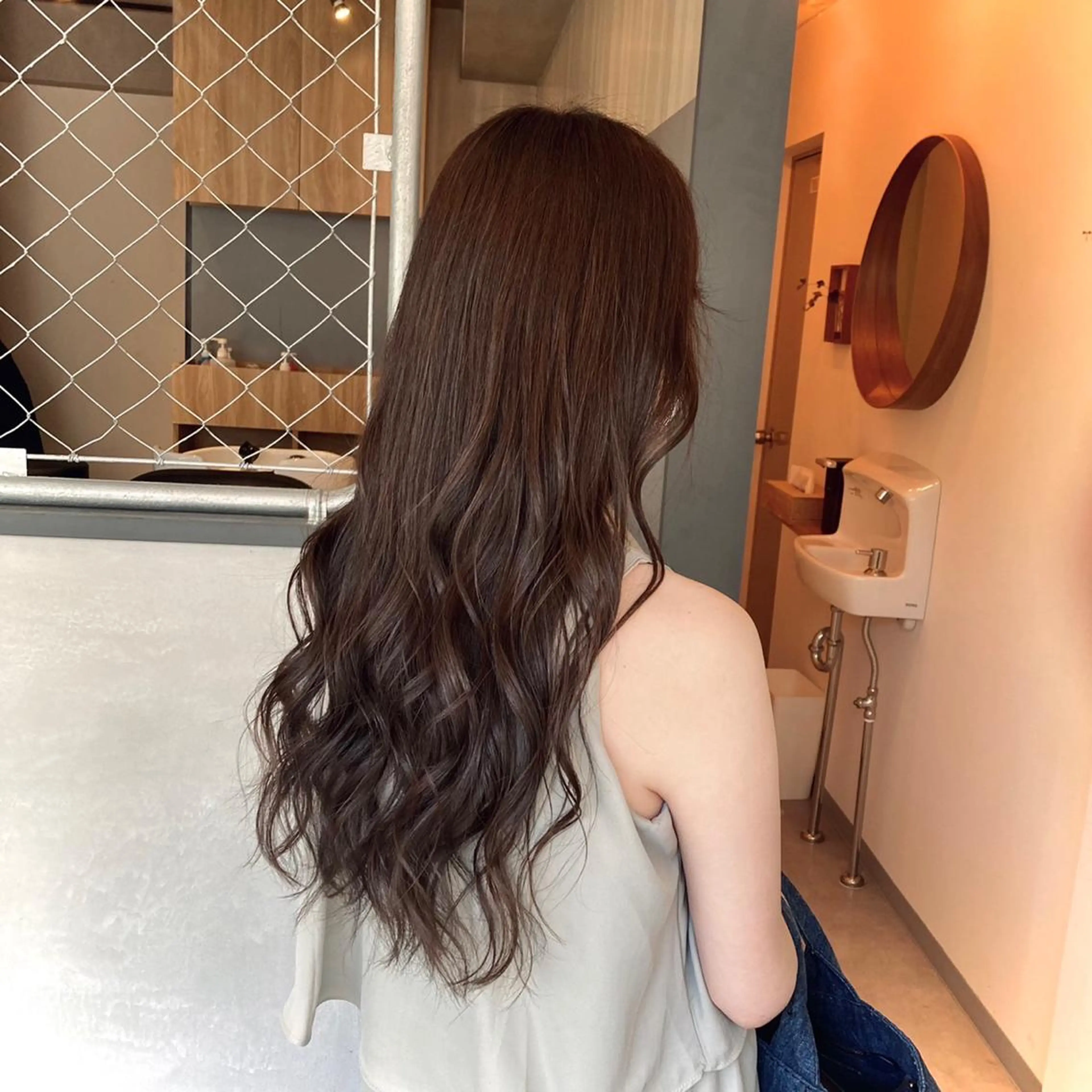 ロング lena🎀 透明感カラー/韓国風のヘアスタイル