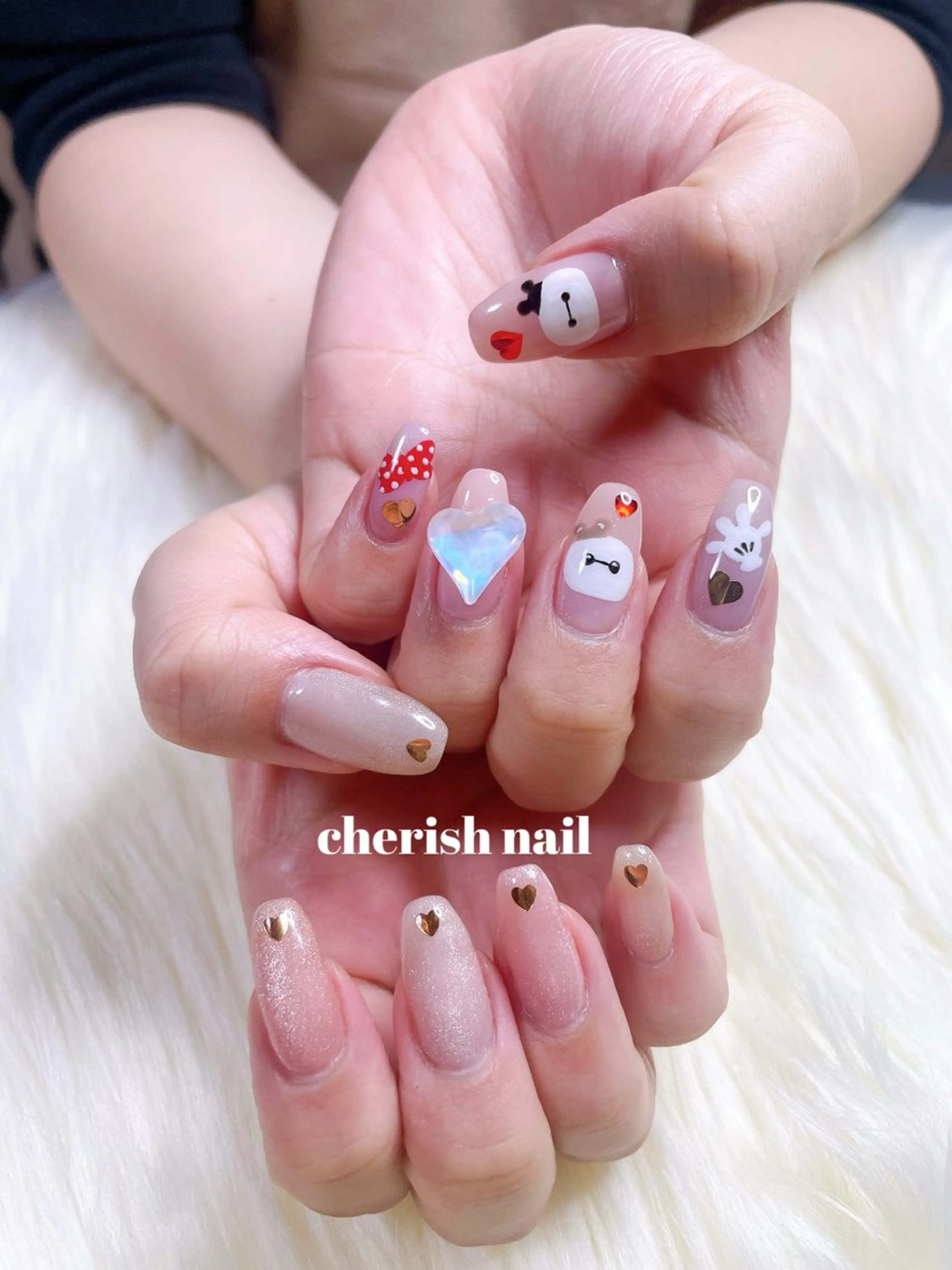 ネイル アートネイル マグネットネイル ハンドネイル cherish nailのネイルデザイン
