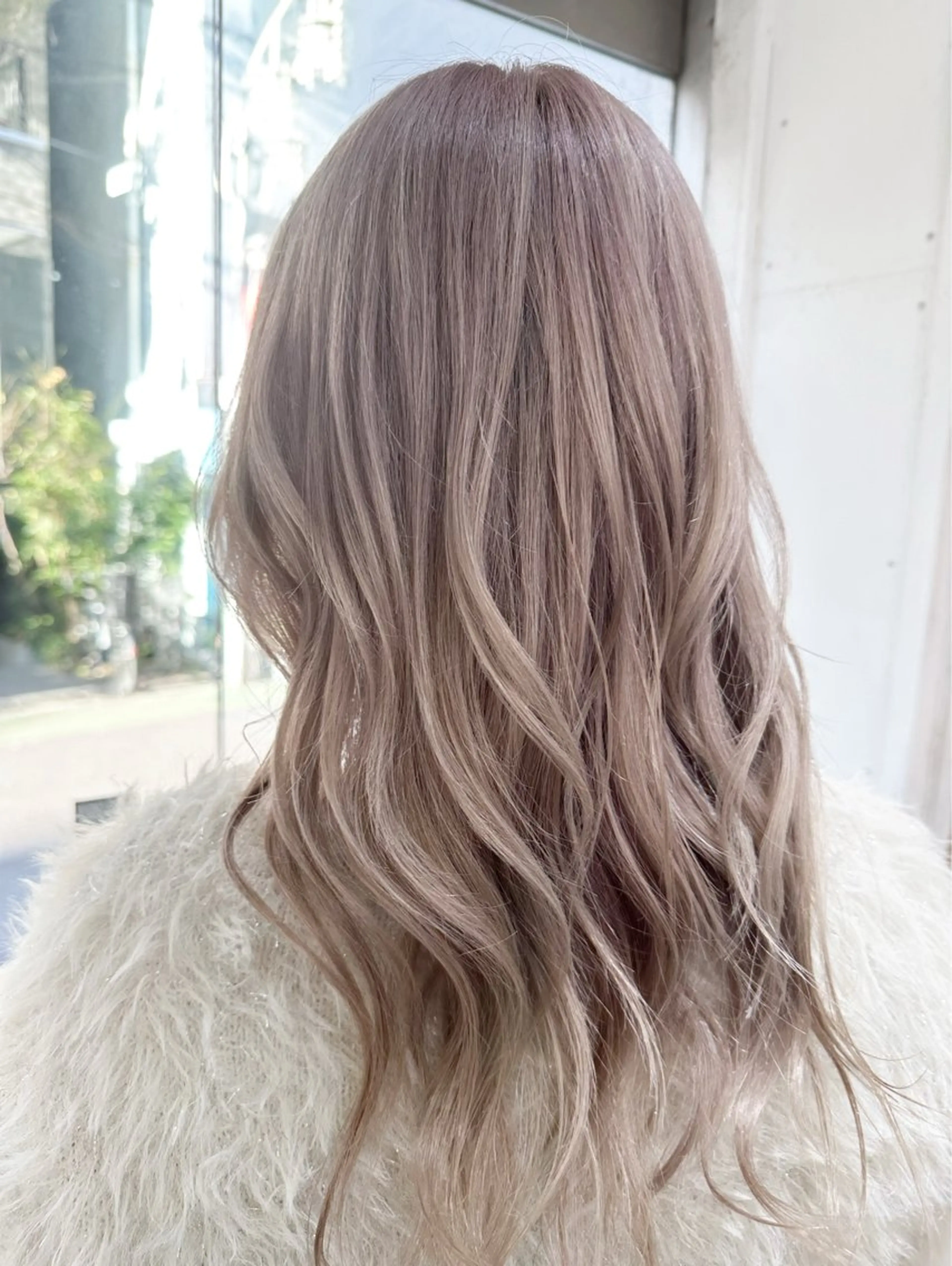 ミディアム カラー ベージュカラー ブリーチ ケアブリーチ ピンクカラー ピンクベージュ 中目黒✂︎店長✂︎ TOMOHIROのヘアスタイル