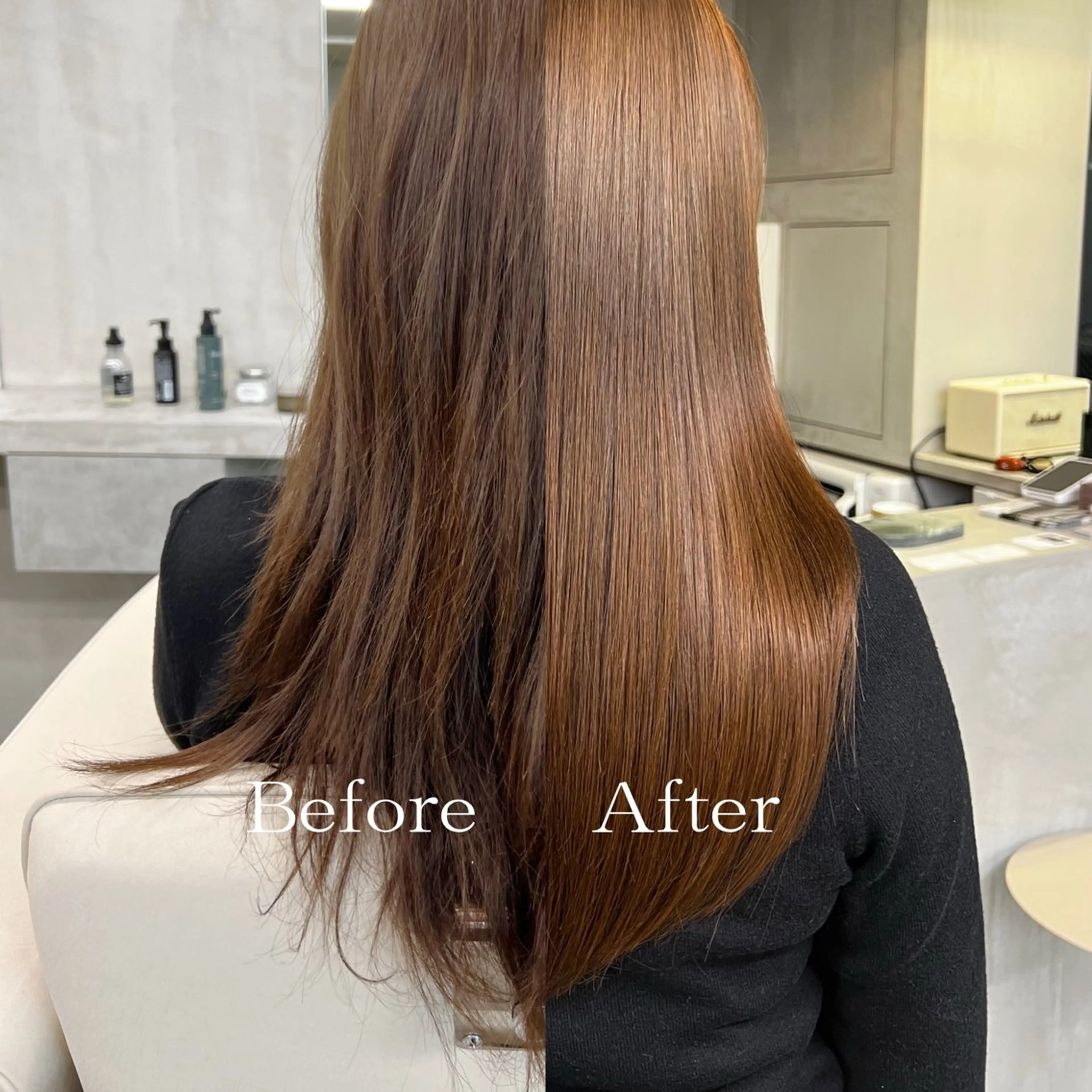 セミロング トリートメント ヘッドスパ THE AWESUM所属・韓国発プリンセスケア 艶神/髪質根本改善のヘアスタイル