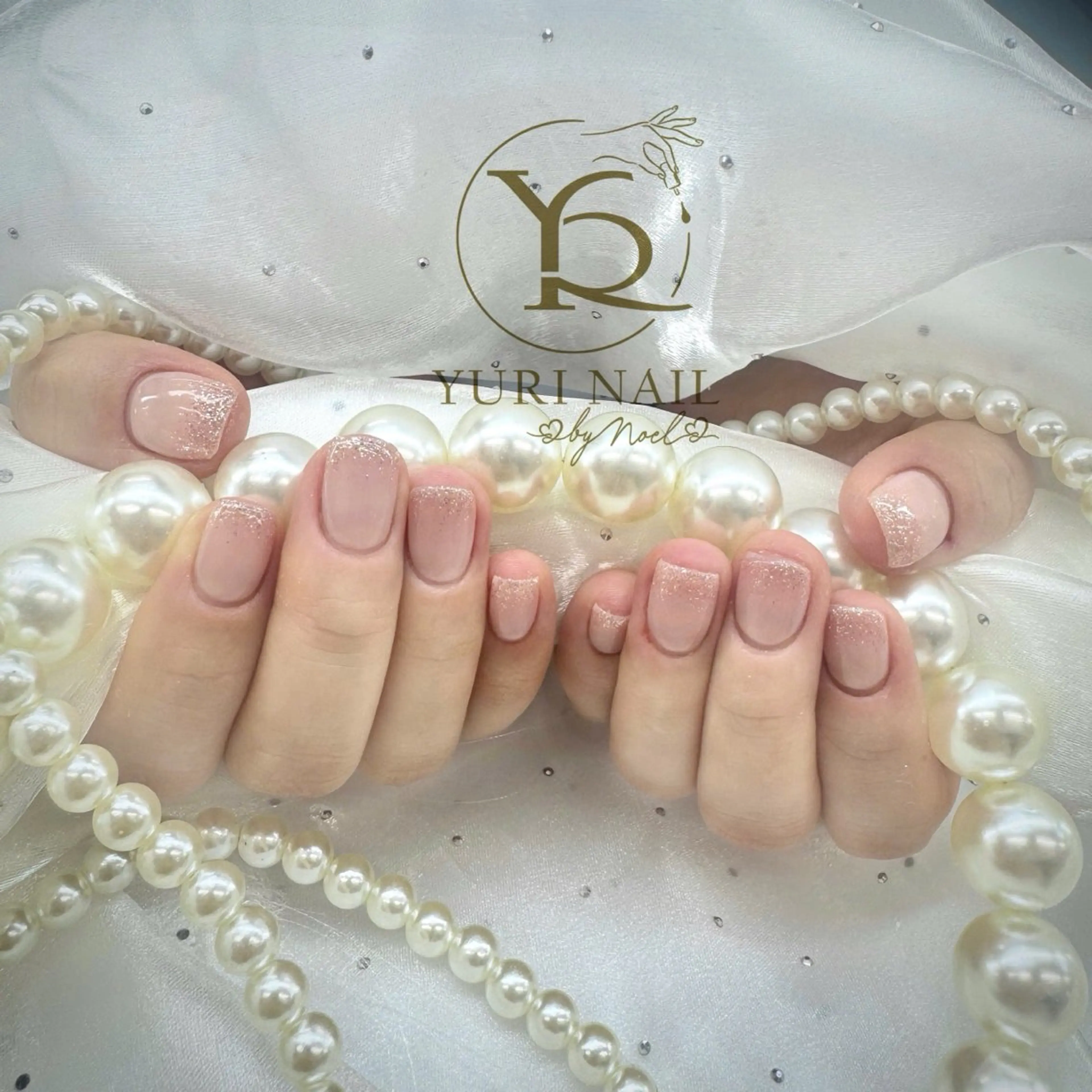 ネイル チークネイル フットネイル フレンチネイル グラデーション キラキラネイル YURI Nail Salon Funabashi所属・YURI Nail Funabashiのネイルデザイン