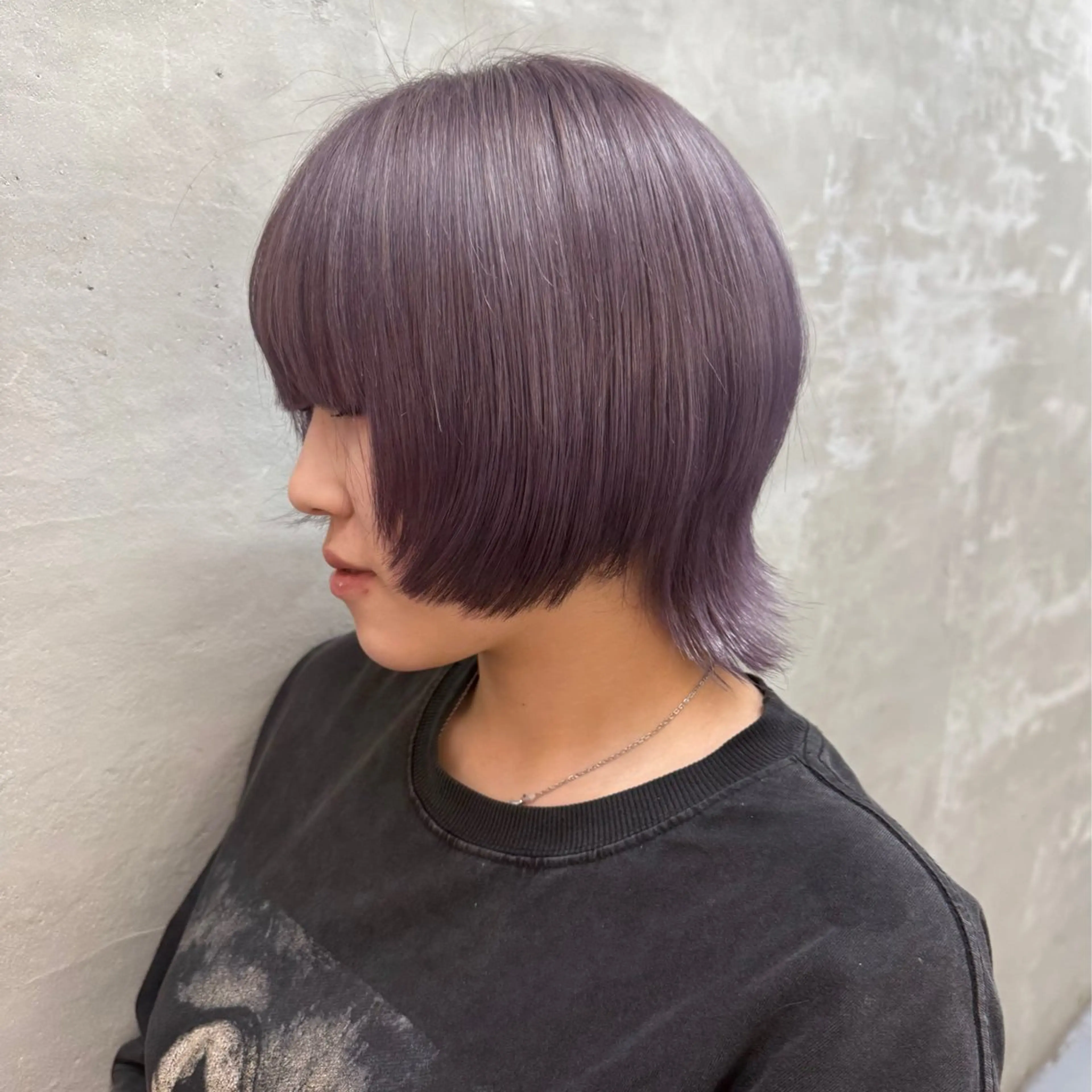 ミディアム ヘアカラー 艶ハイトーン/ 颯一朗のヘアスタイル