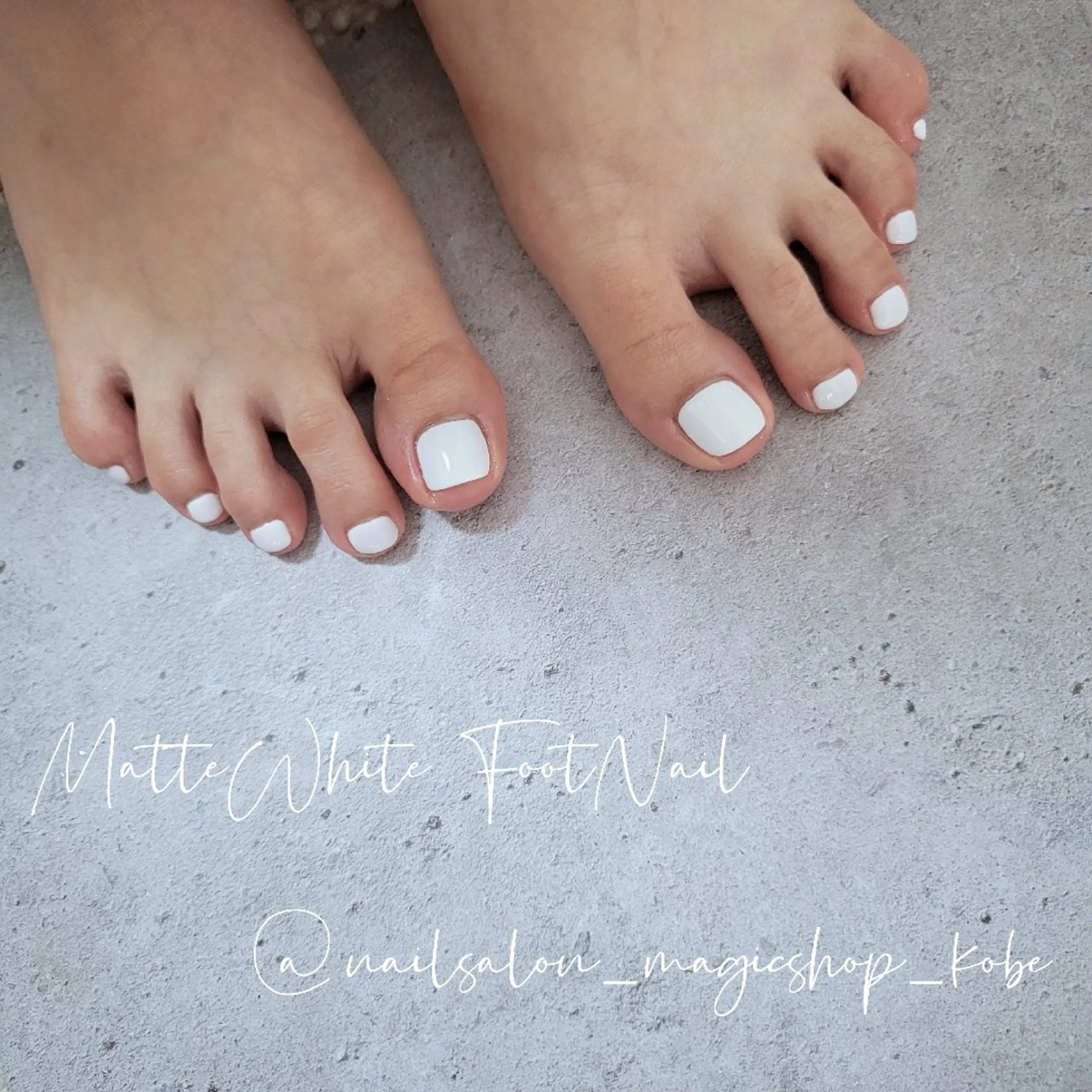 ネイル フットネイル ジェルネイル マットネイル ワンカラーネイル ソフトジェル フットネイル Nailsalon MagicShopのネイルデザイン