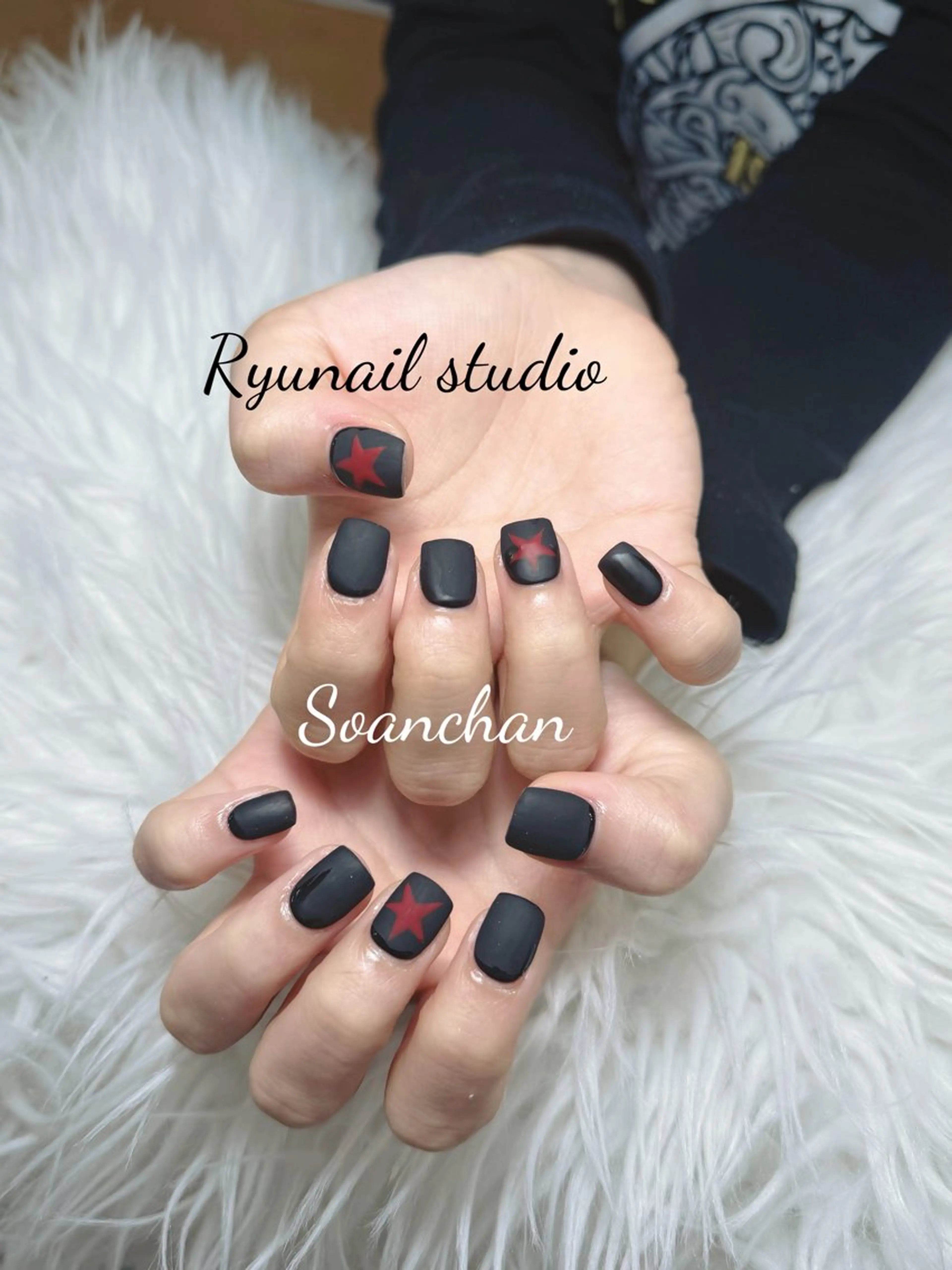 ネイル アートネイル 長さ出し ハンドネイル Ryu Nail NekoChanのネイルデザイン