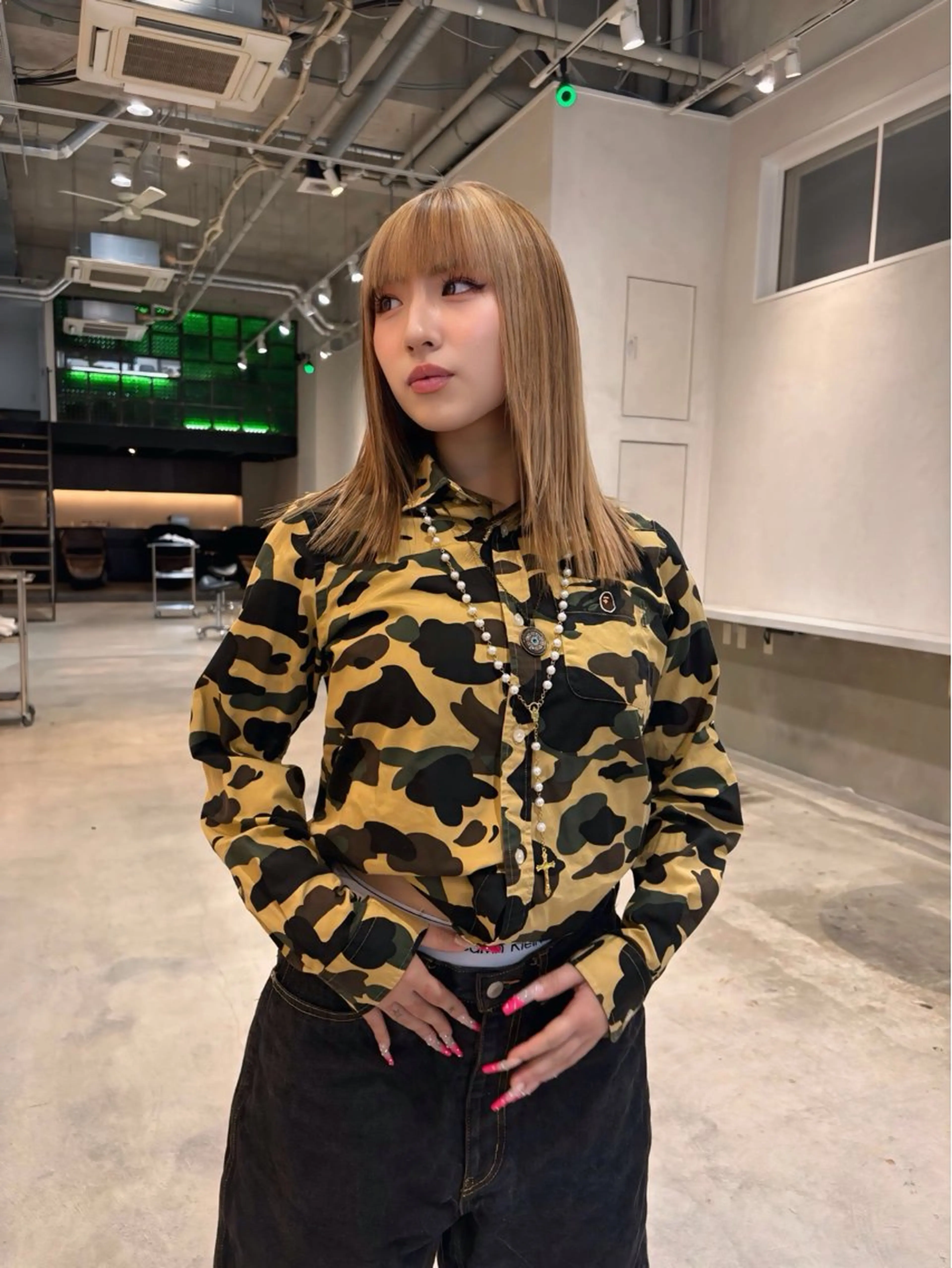 セミロング ヘアカラー トリートメント 名古屋/落ちる黒 黒染め落としのヘアスタイル