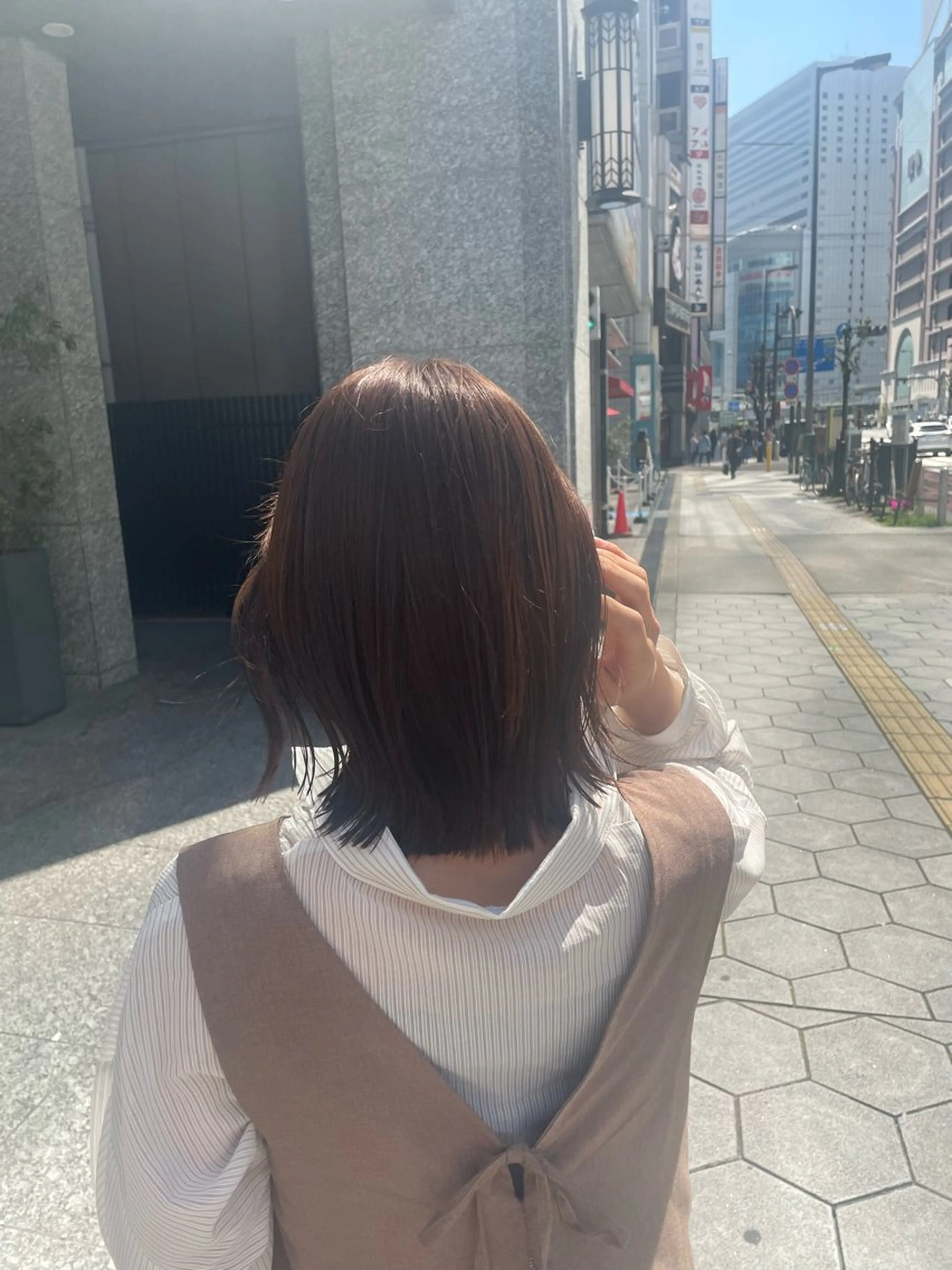 ミディアム カラー Bob &髪質改善 NEMOTOのヘアスタイル