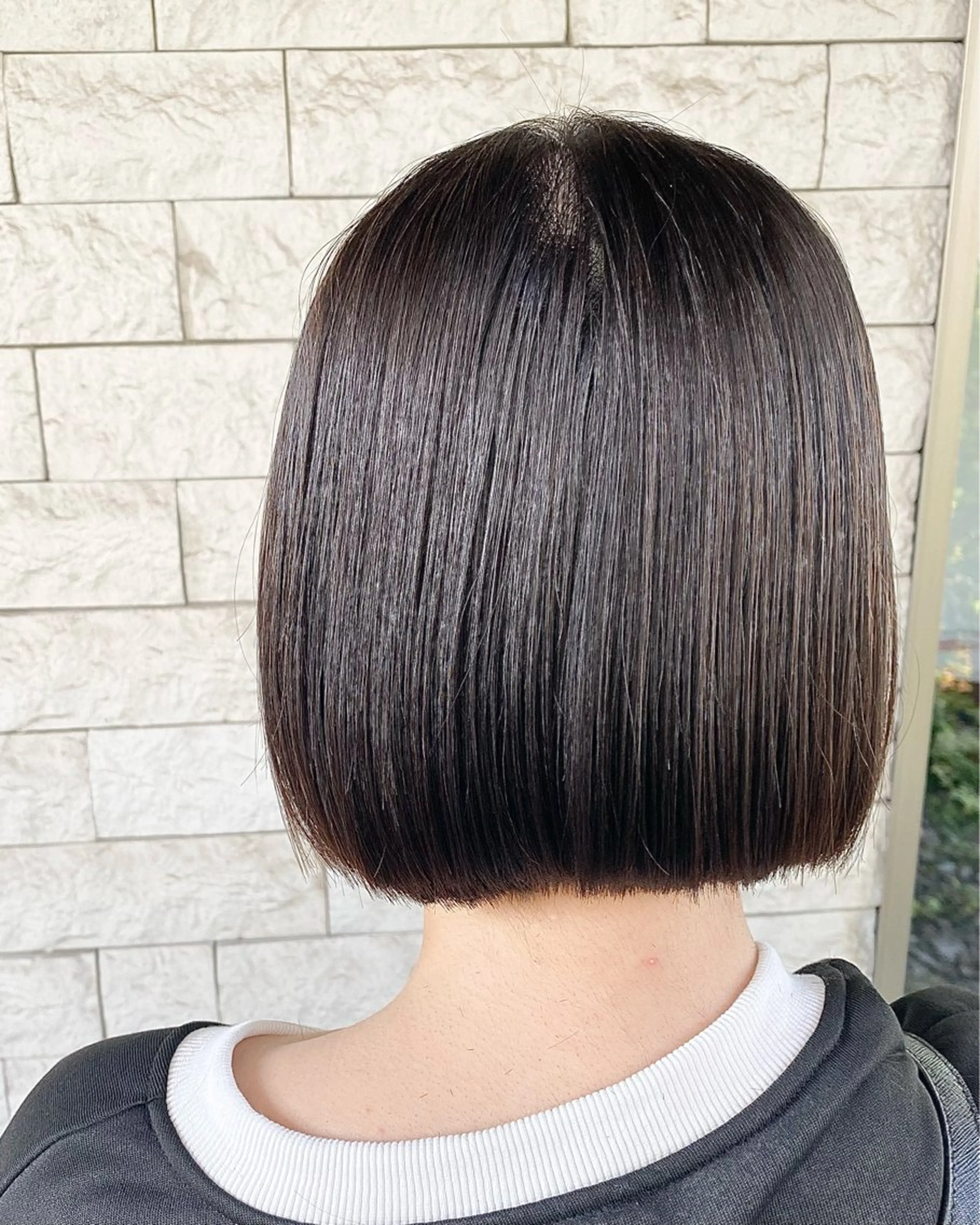 ショート ボブ 髪質改善 カット 縮毛矯正 トリートメント 菅野 奏のヘアスタイル