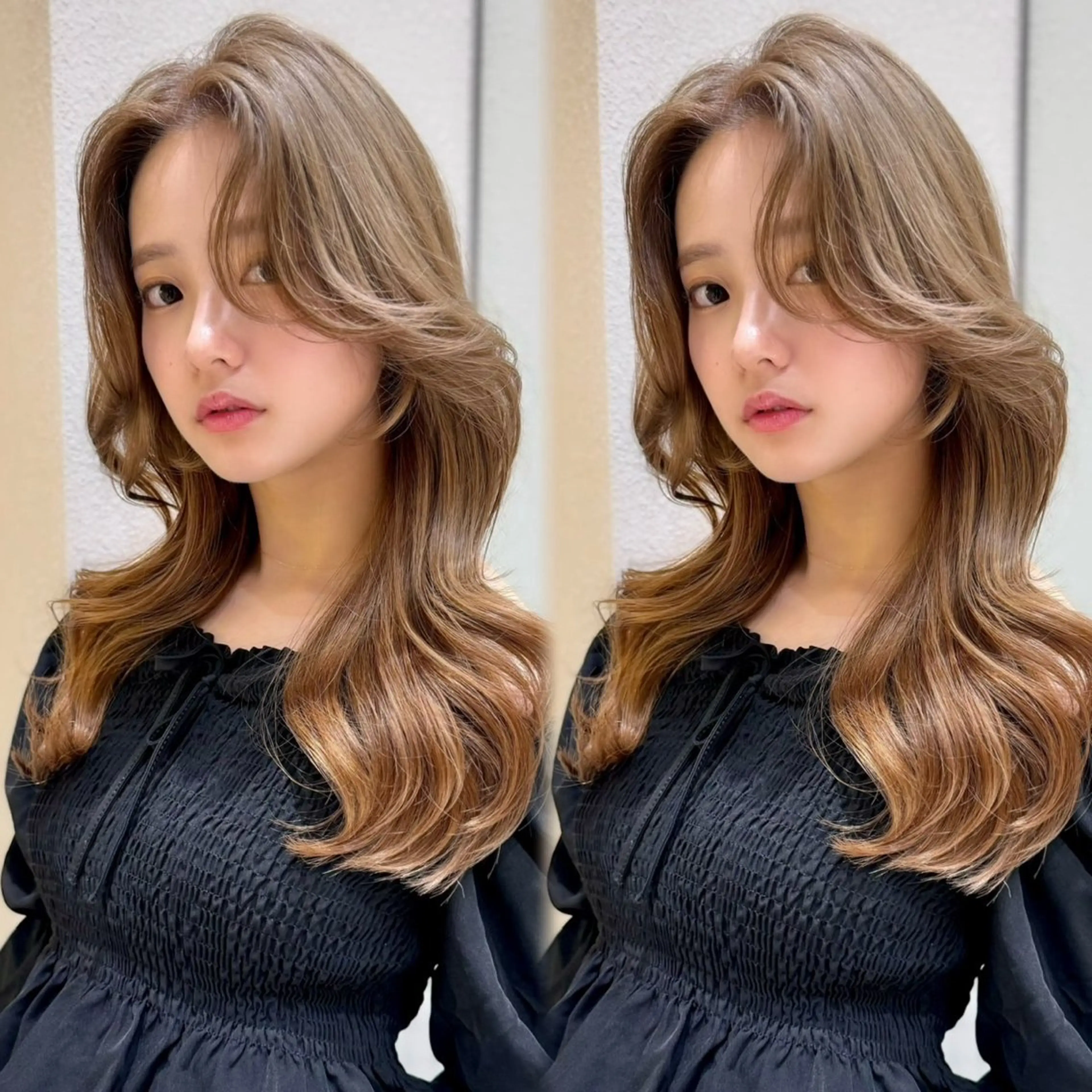 ロング カラー 似合わせカット カット ヘアカラー トリートメント レイヤー/髪質改善 Lond ambreのヘアスタイル