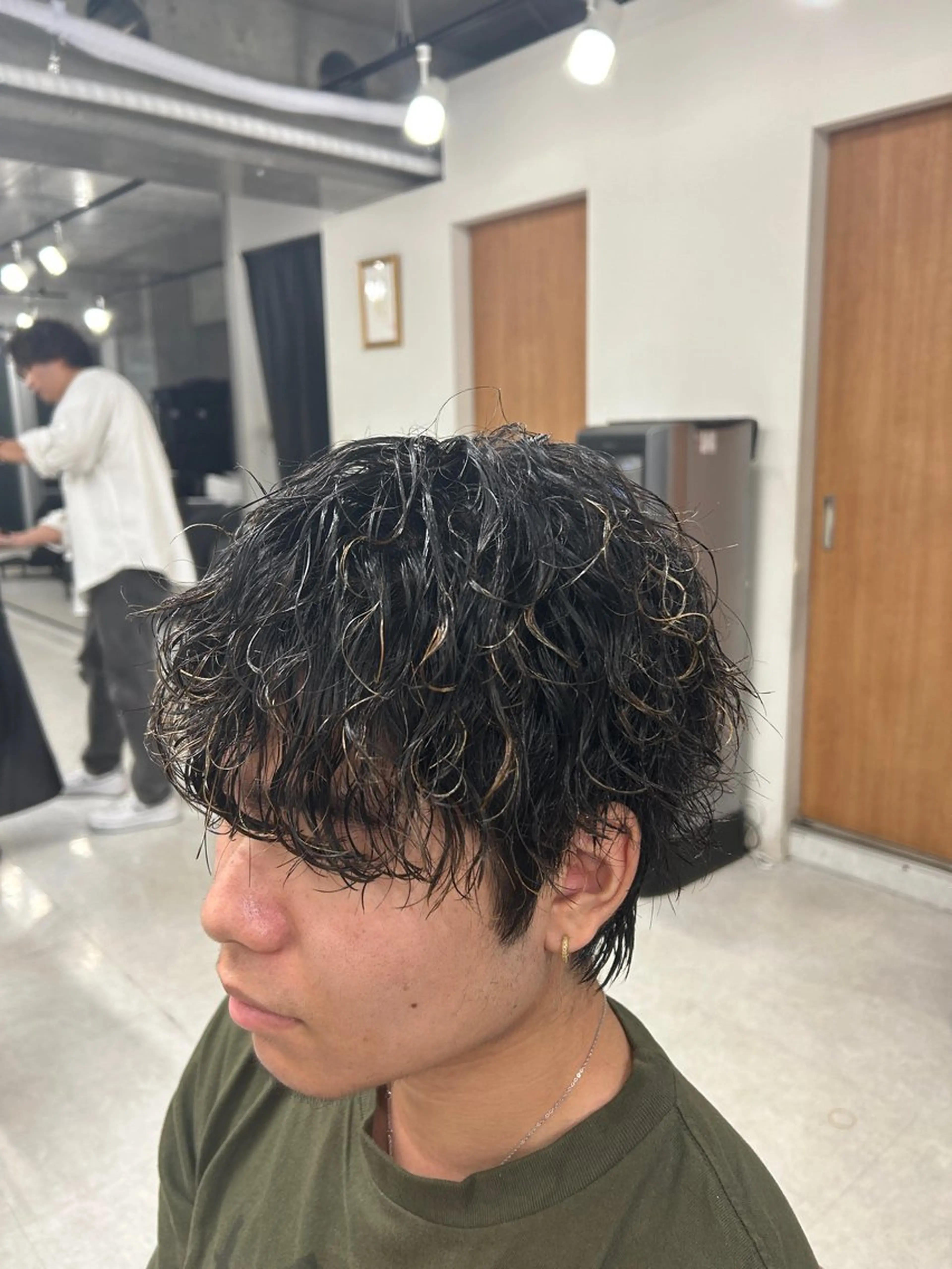 パーマ メンズ カズキ🌼曲がる 縮毛矯正のヘアスタイル