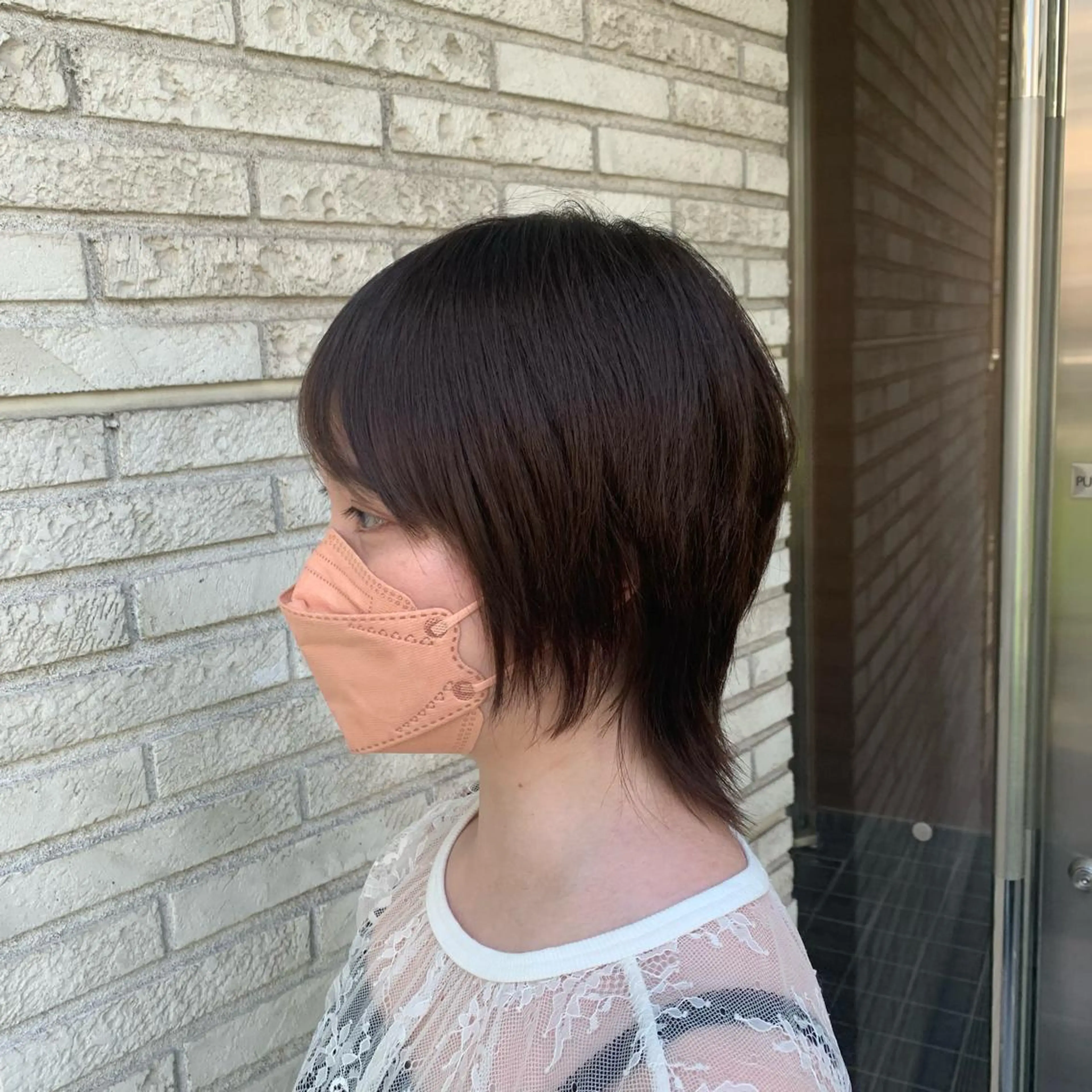ショート カラー ウルフカット メンズ特化フェード パーマ小林裕史のヘアスタイル