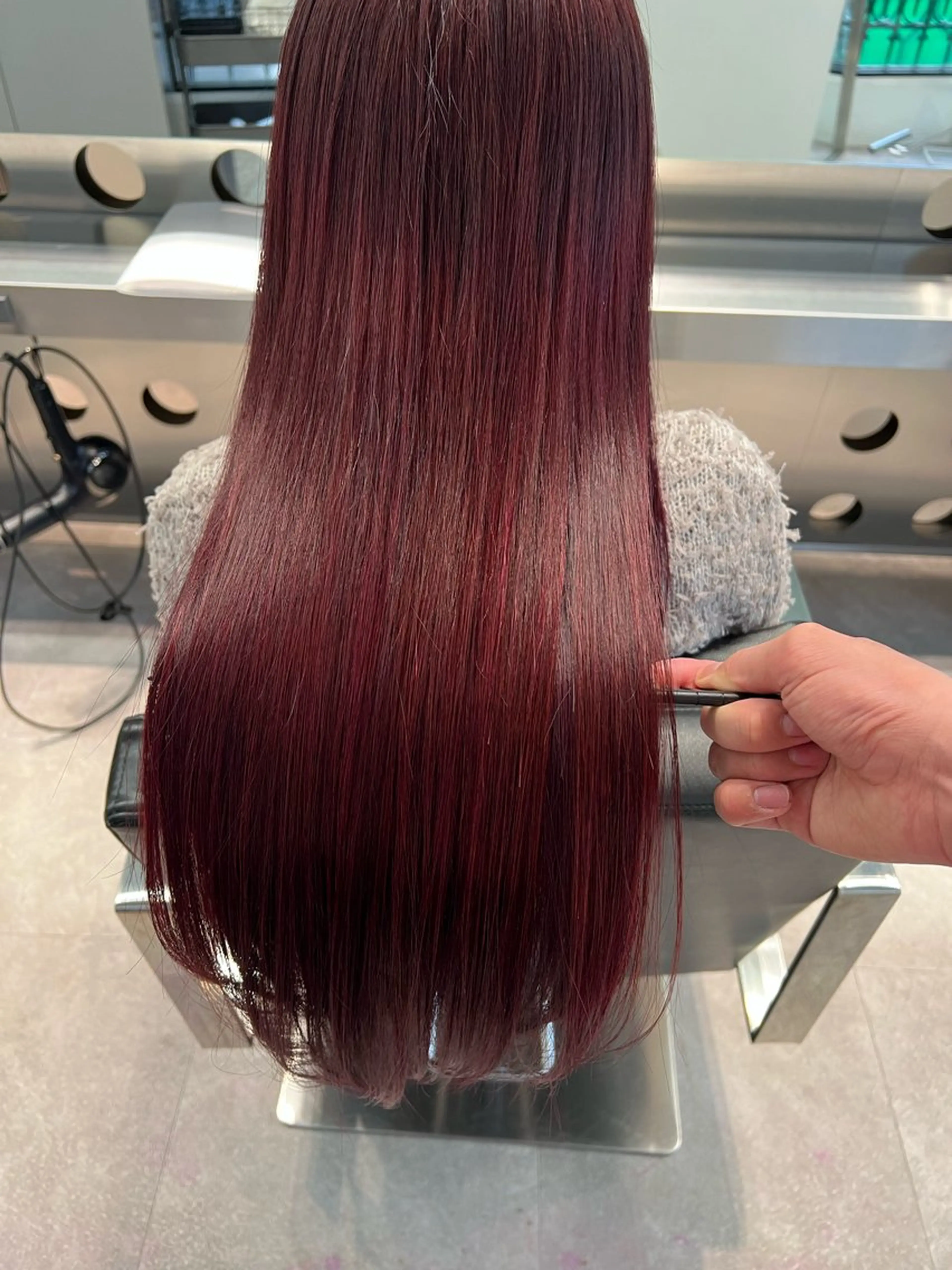 セミロング カラー ブリーチ ブリーチなしカラー ヘアカラー トリートメント 堀江 /木下椋麻のヘアスタイル