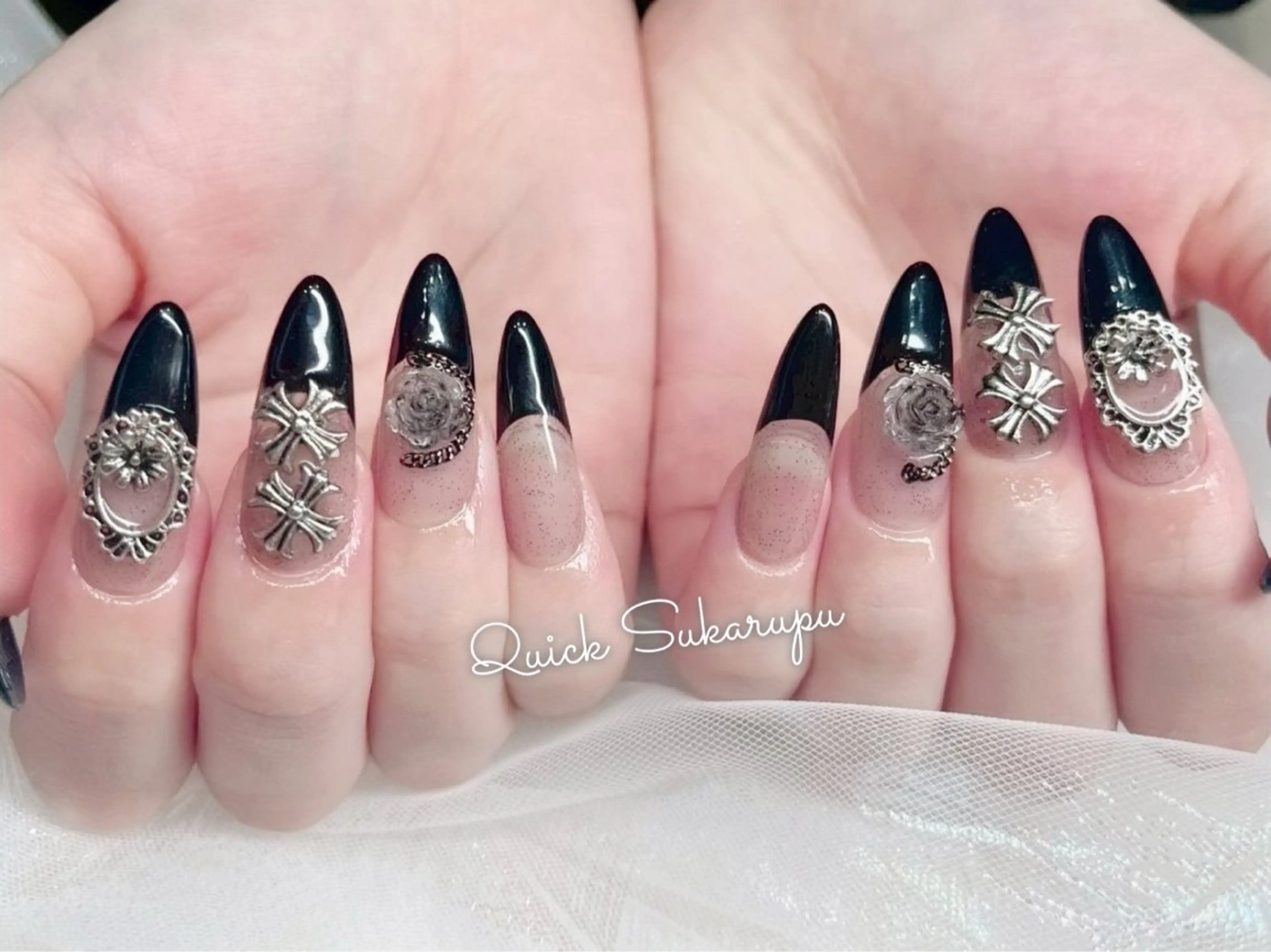 ロング Quick Sukarupuのネイルデザイン