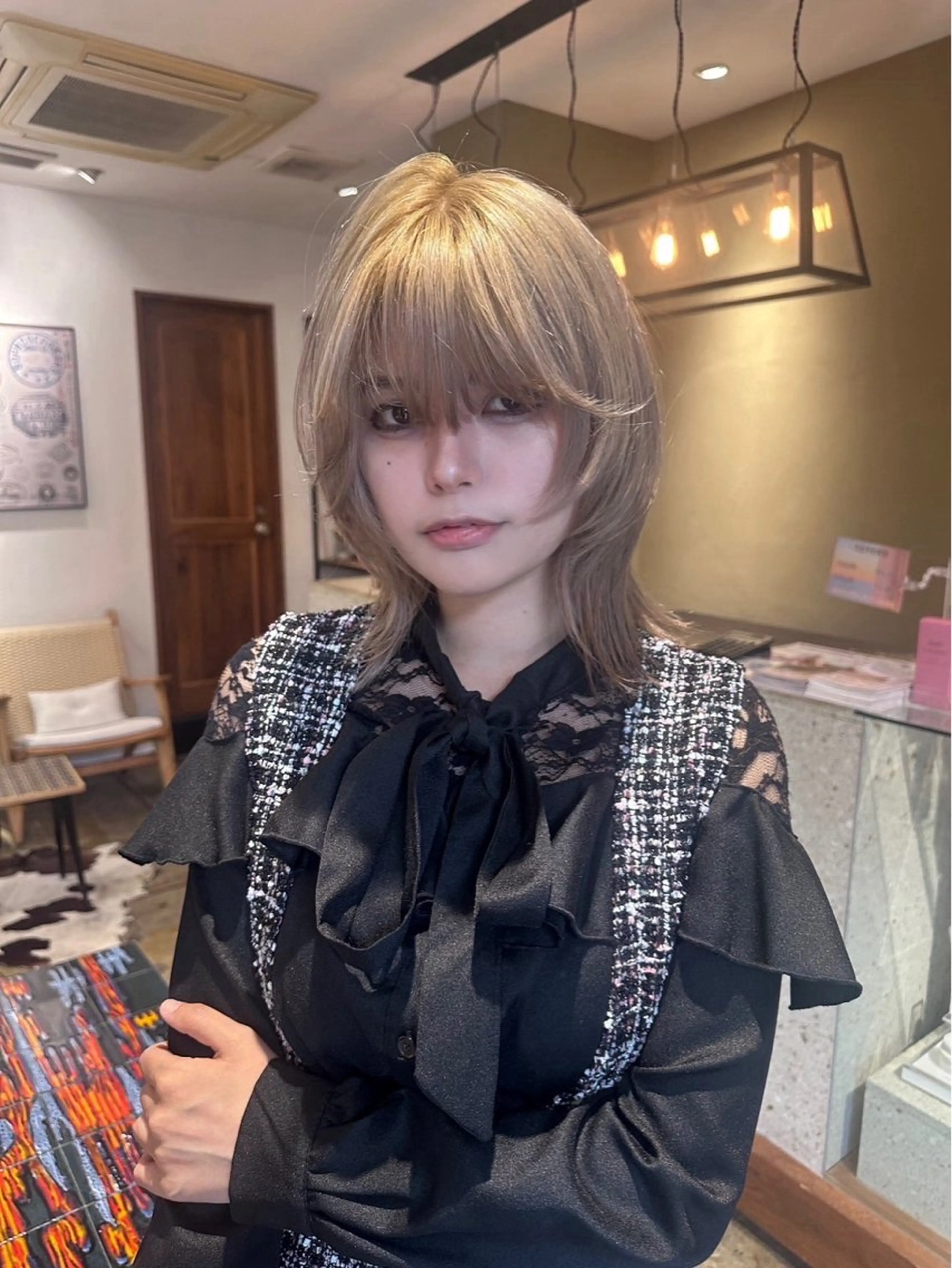 カラー YUI.⋆𝜗𝜚 /レイヤー/ボブのヘアスタイル