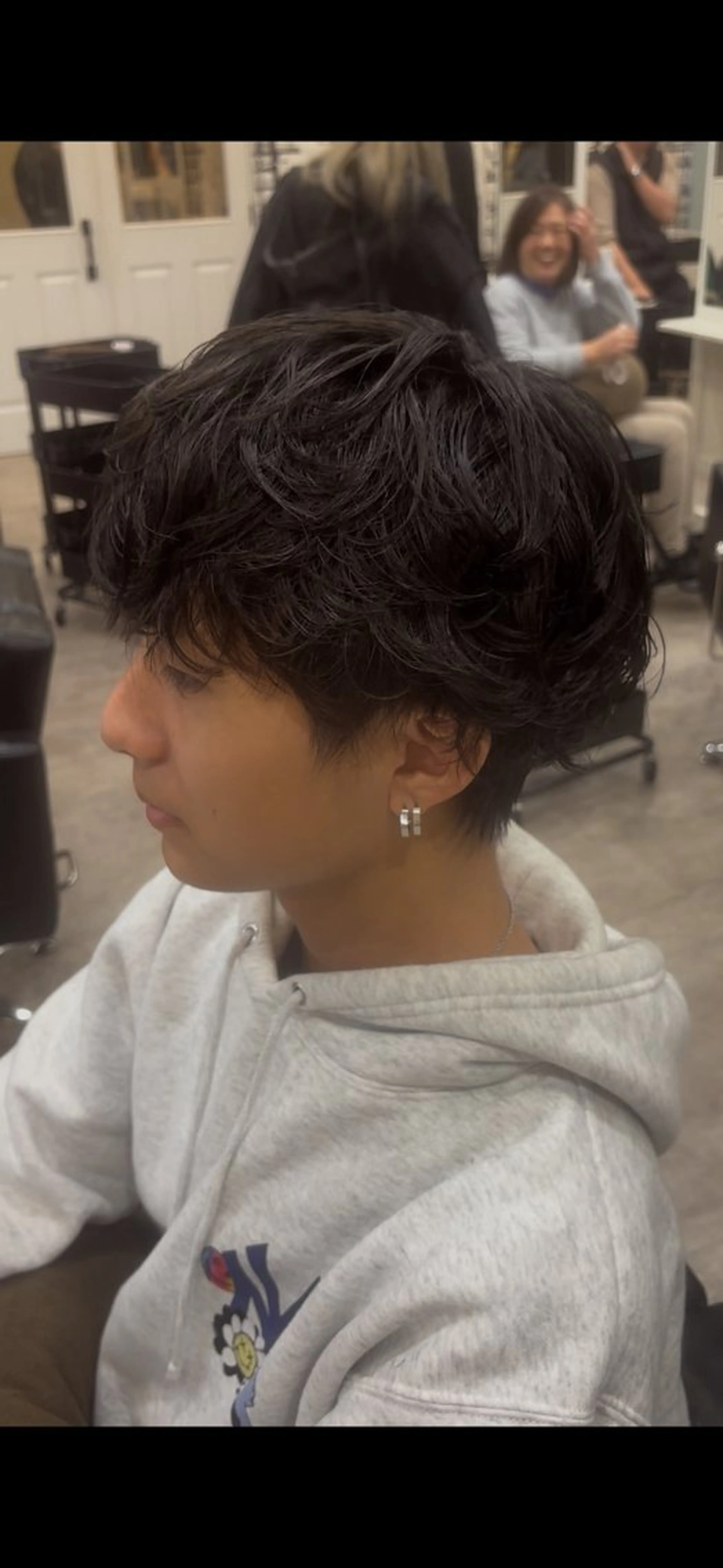 メンズ カット パーマ 梶田 紅芭のヘアスタイル