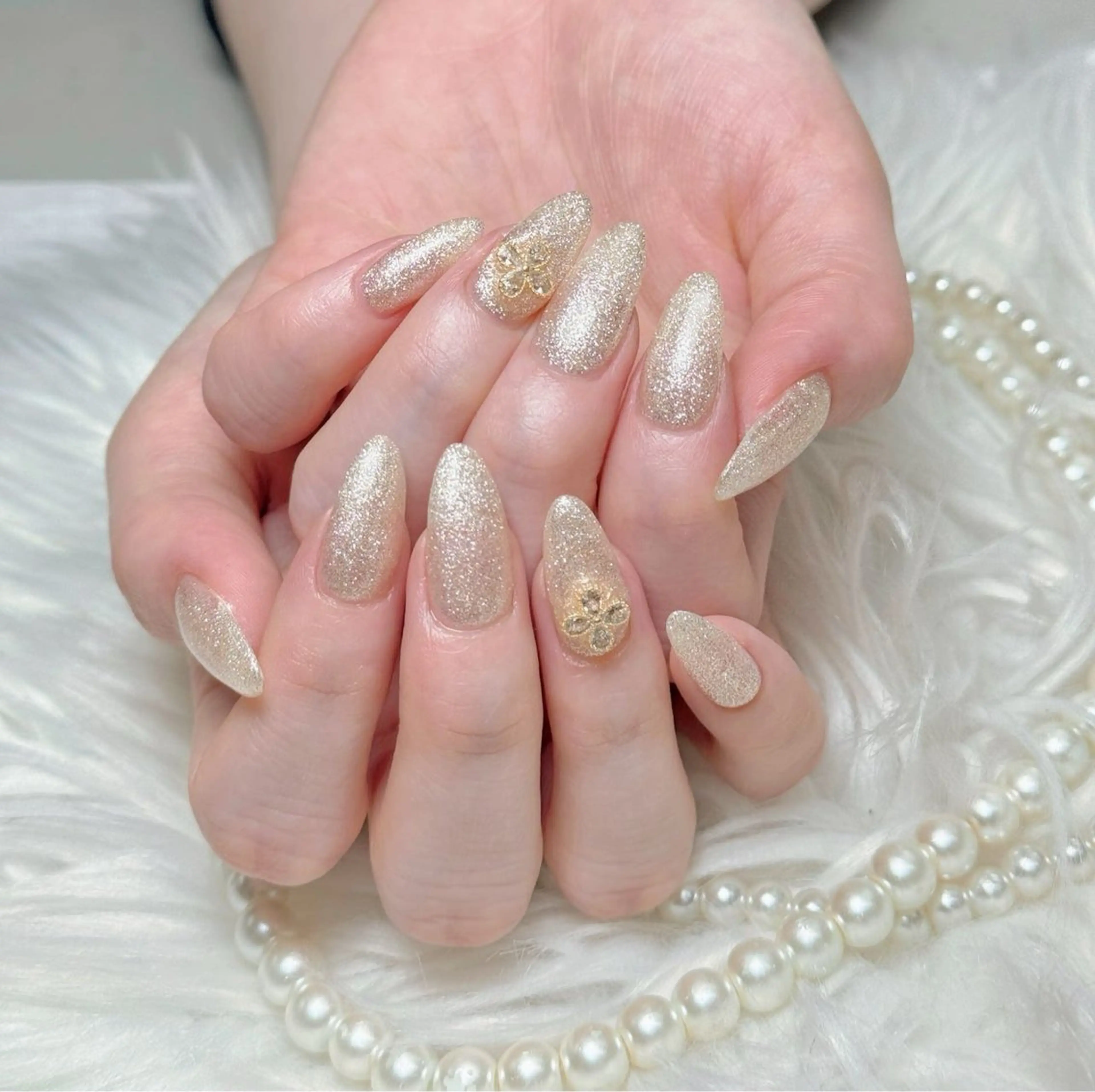 ネイル 長さ出し フレンチネイル ジェルネイル ガラスフレンチ 韓国ネイル ハンドネイル ハンドケア For U nail スカルプ専門店のネイルデザイン
