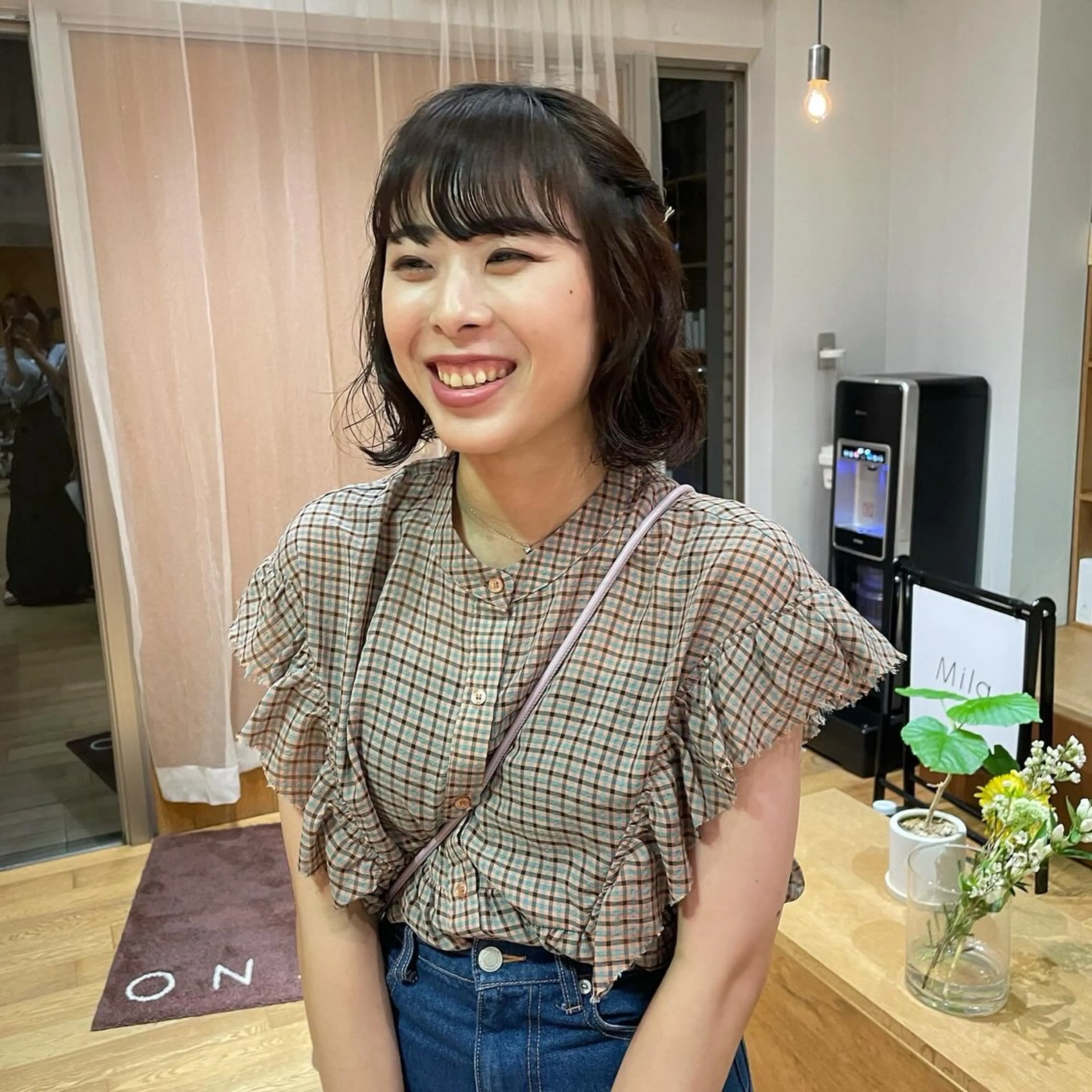 ショート パーマ ボブ カット パーマ 大橋 芽衣のヘアスタイル