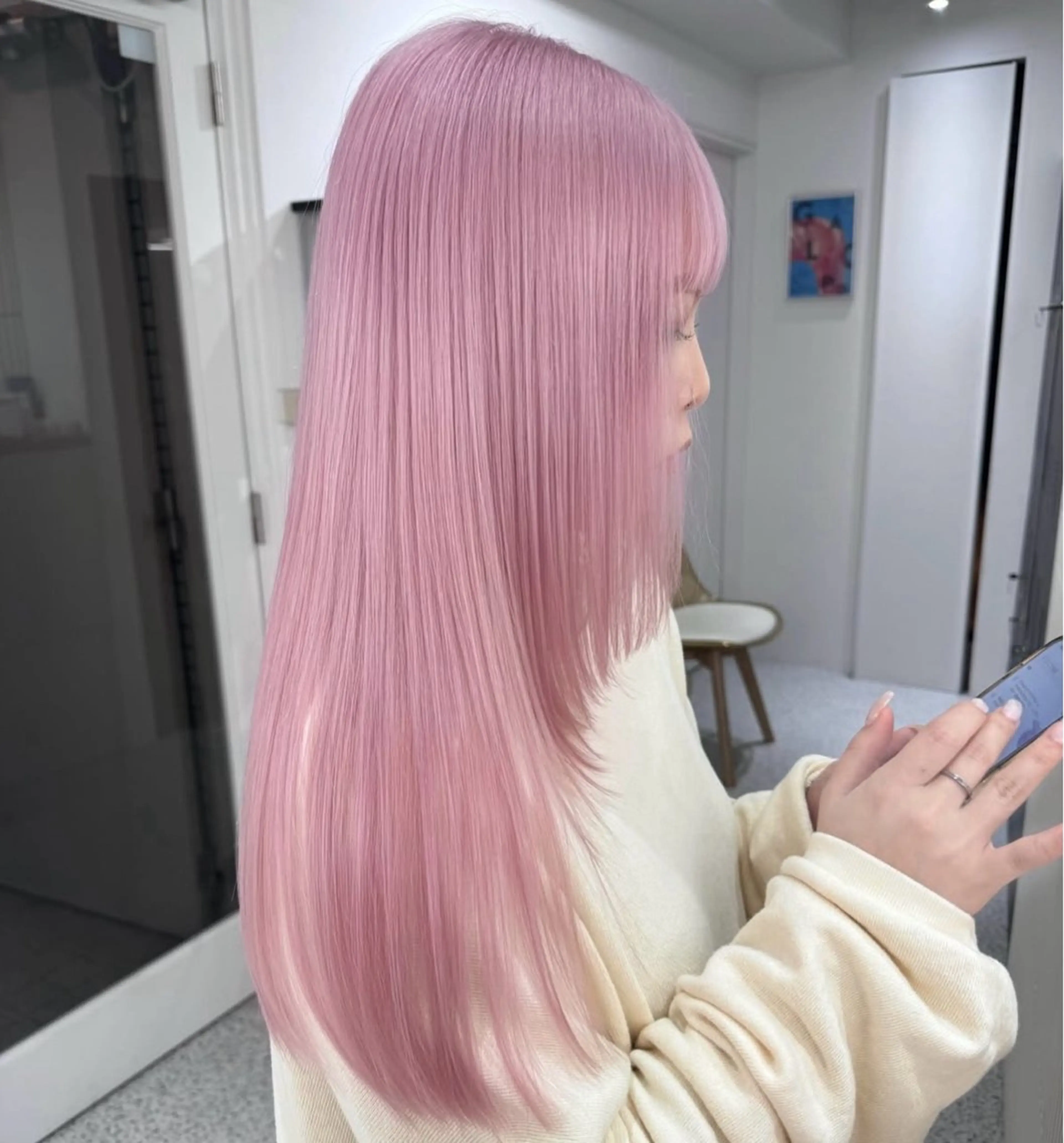 ロング 【渋谷ハイトーン/ ブリーチ】ミサキ🎀のヘアスタイル