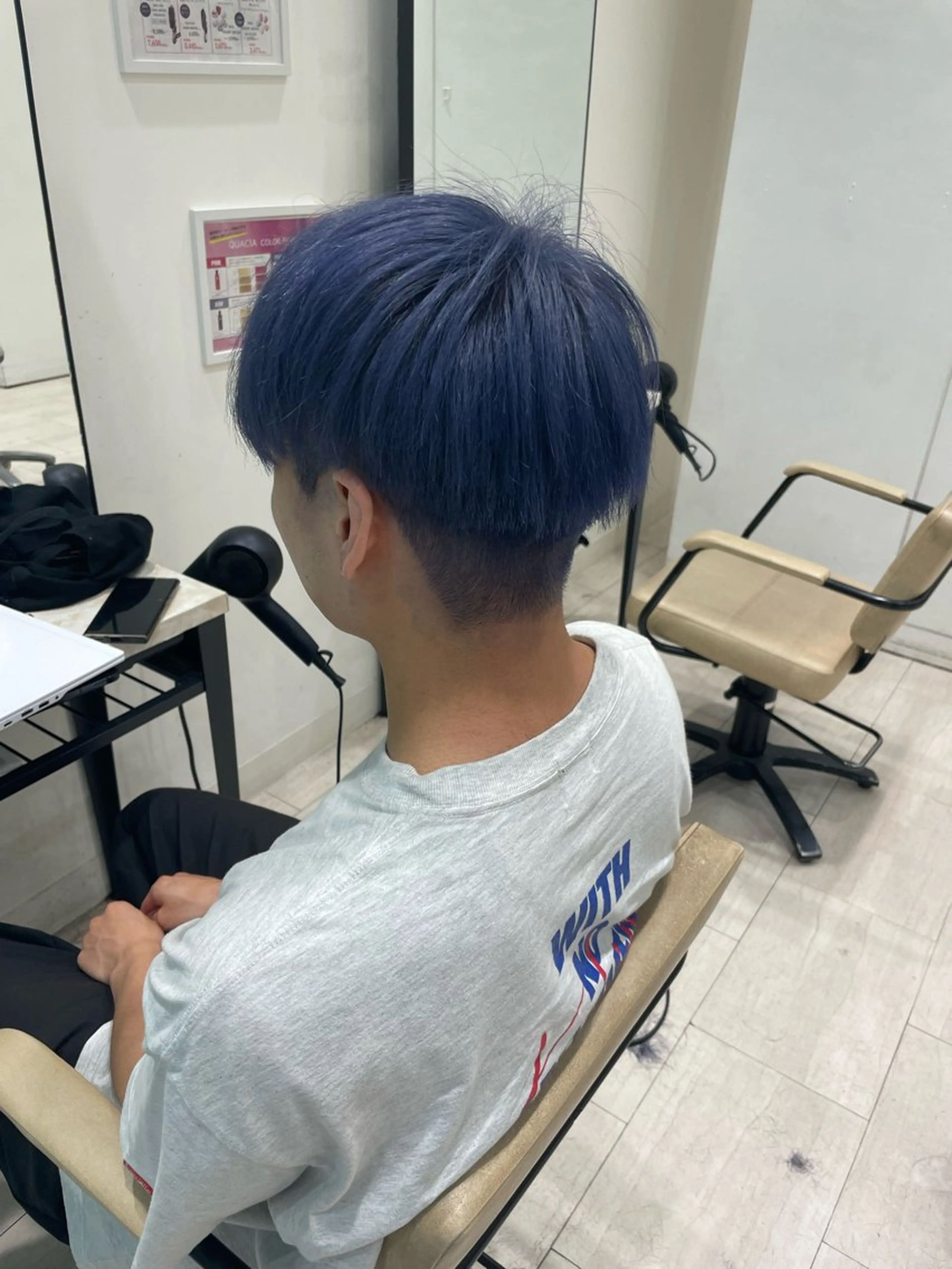カラー メンズ 韓国風ハッシュカット 似合わせレイヤー池袋のヘアスタイル