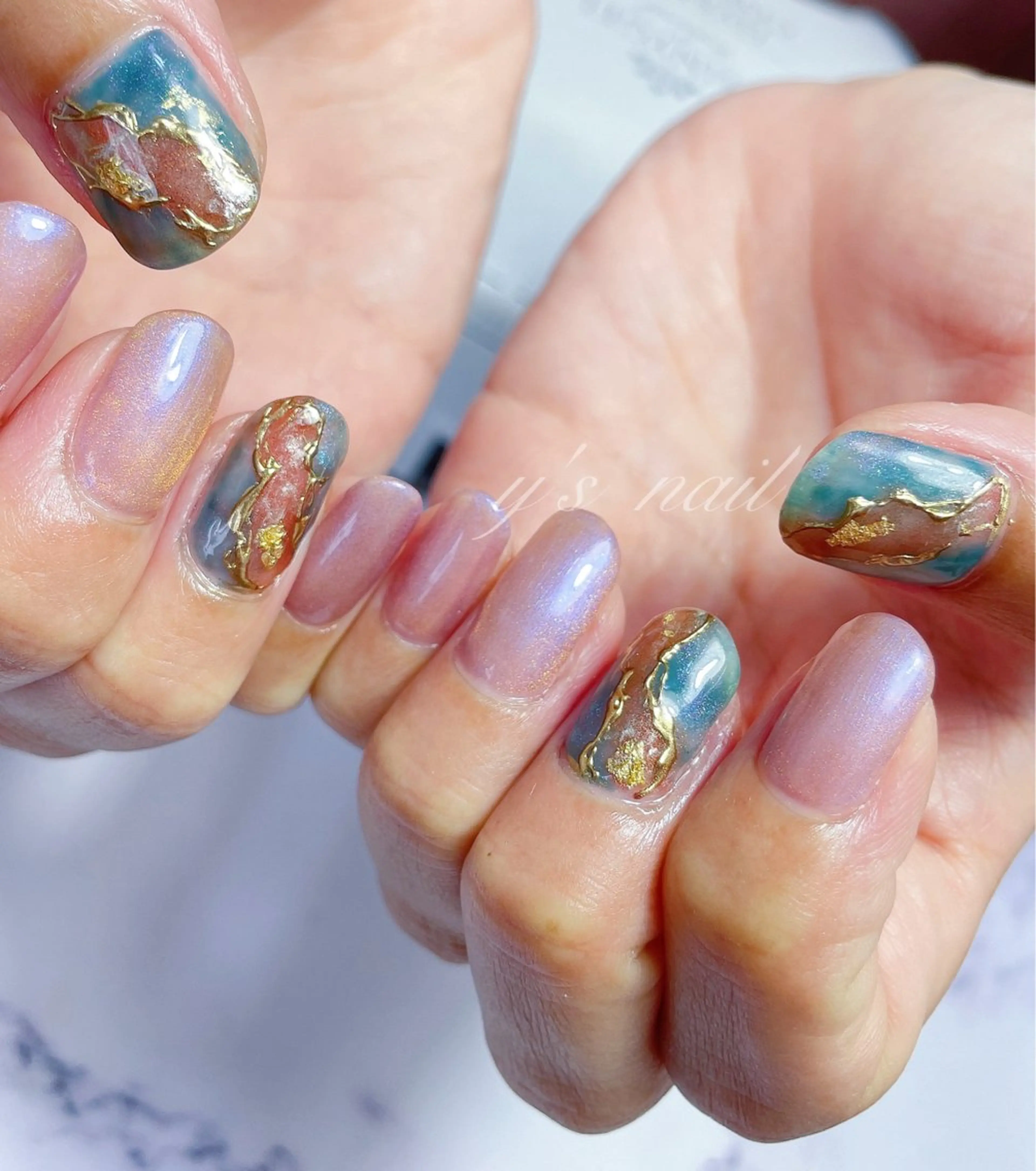 ネイル マグネットネイル 持ち込み ハンドネイル y’s nail所属・y’s nail ✧ゆきのネイルデザイン