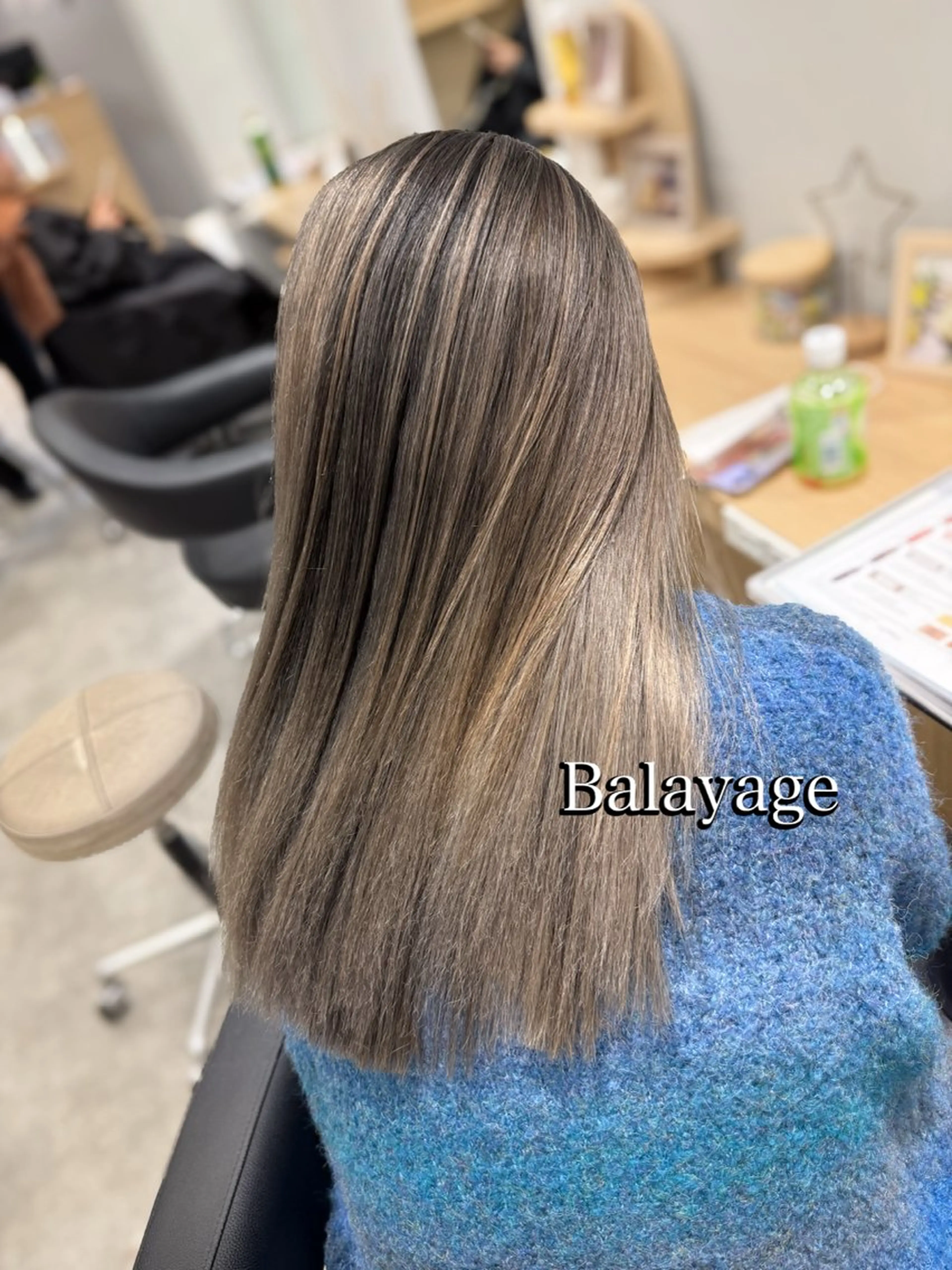 ロング カラー バレイヤージュ ベージュカラー ブリーチ ハイトーンカラー 外国人風カラー カット ヘアカラー 巻ける髪質改善🫧ハ イライト/永田汰伊智のヘアスタイル