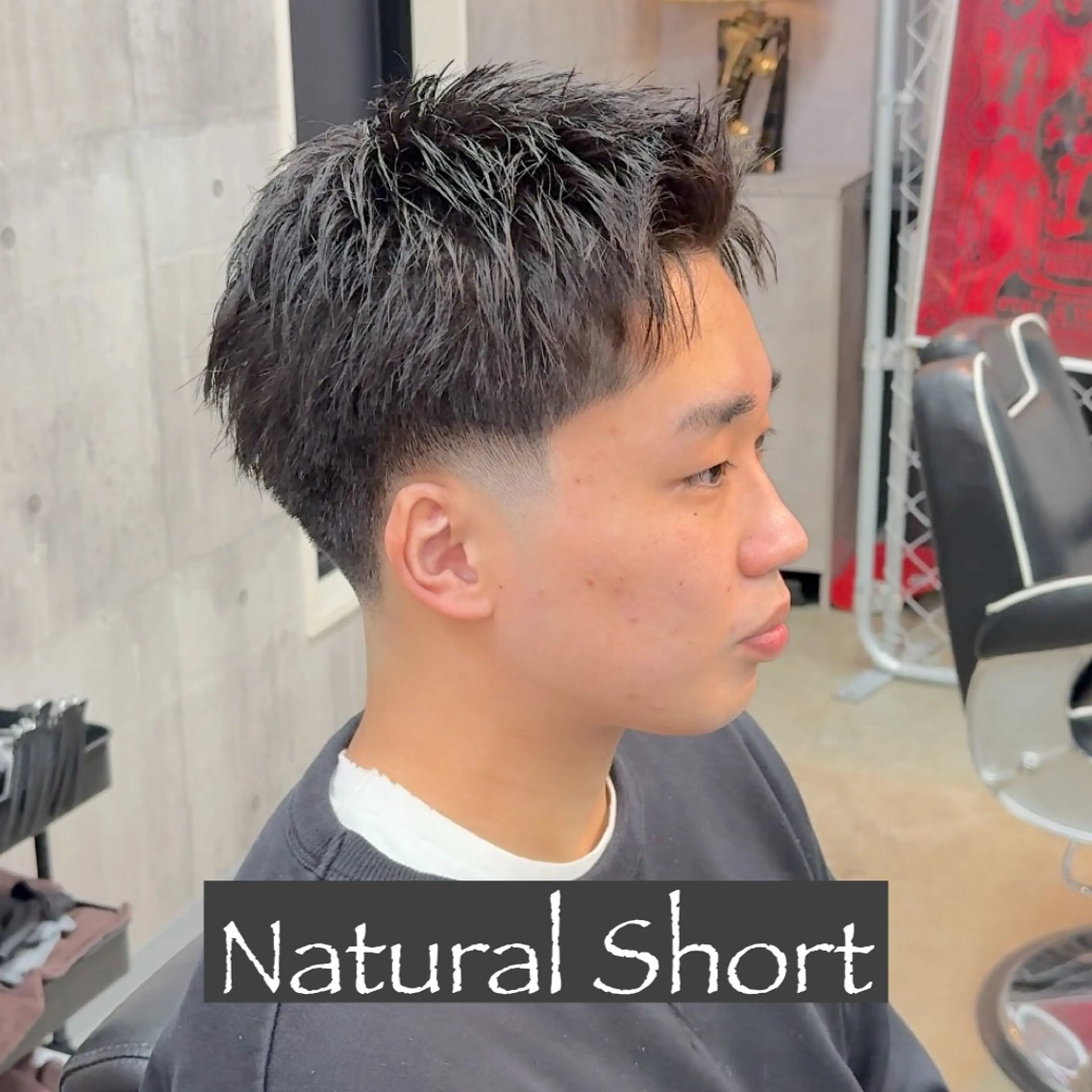 ショート パーマ ヘアアレンジ メンズ MENIN メンズ サロン　望月　涼太のヘアスタイル